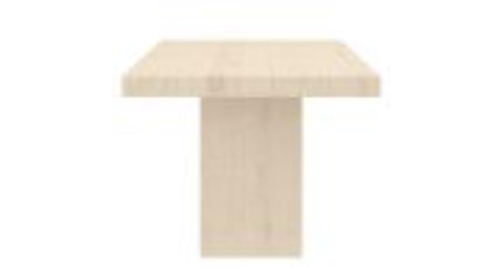 Aurelia and Koda 7pc Dining Set - Travertine Table and Beige Chairs