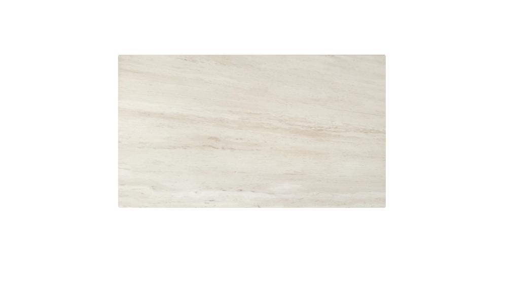 Bellaro and Caprese 7pc Dining Set - Travertine Table and Cream Chairs