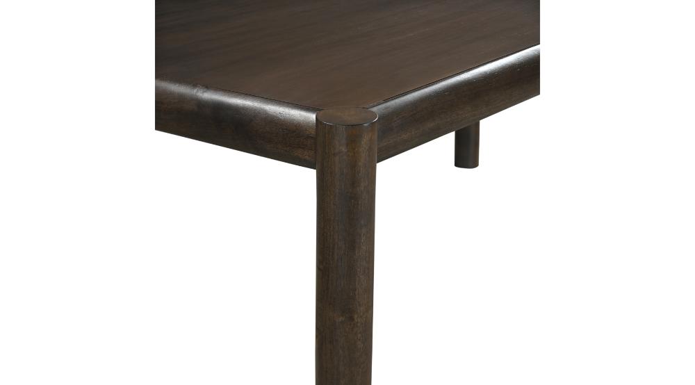 Advik and Celest 7pc Dining Set - Mocha Table and Brown and Dark Walnut Chairs