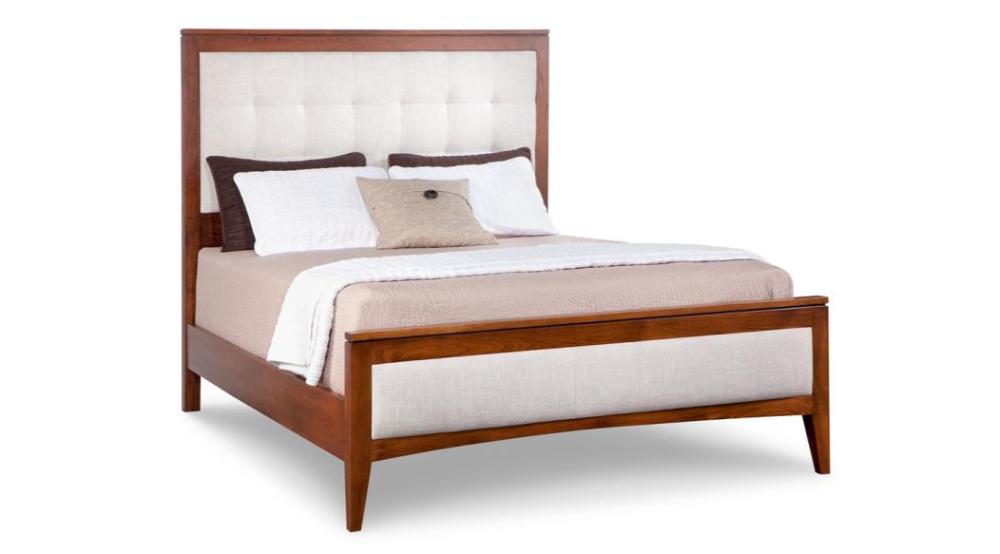 Catalina Queen Fabric Upholstered Bed with 22'' Low Footboard