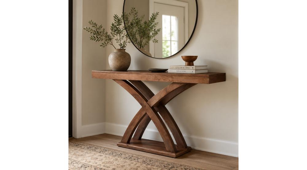 Lavina Console Table, 42" in Walnut