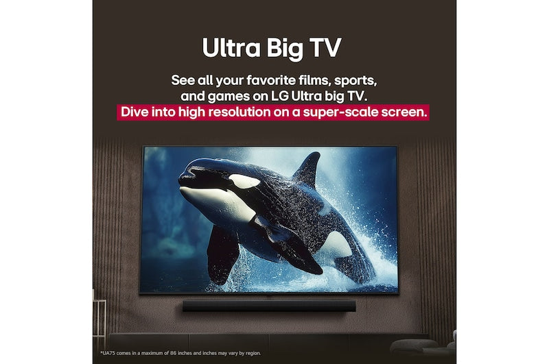 LG 55" UA7700 AI 4K UHD HDR LED Smart TV (55UA7700PUB) - 2025