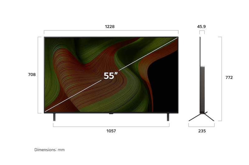 LG 55" B5 4K UHD HDR OLED Smart TV (OLED55B5PUA) - 2025