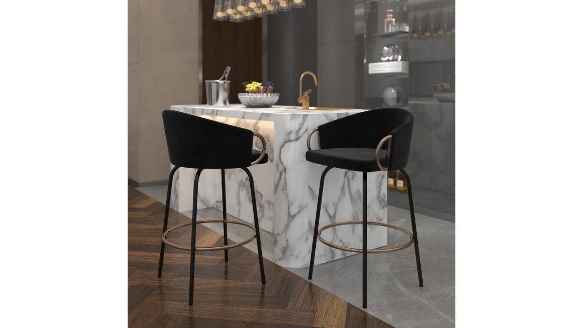WORLDWIDE HOME FURNISHINGS LAVO COUNTER STOOL (SET OF 2)