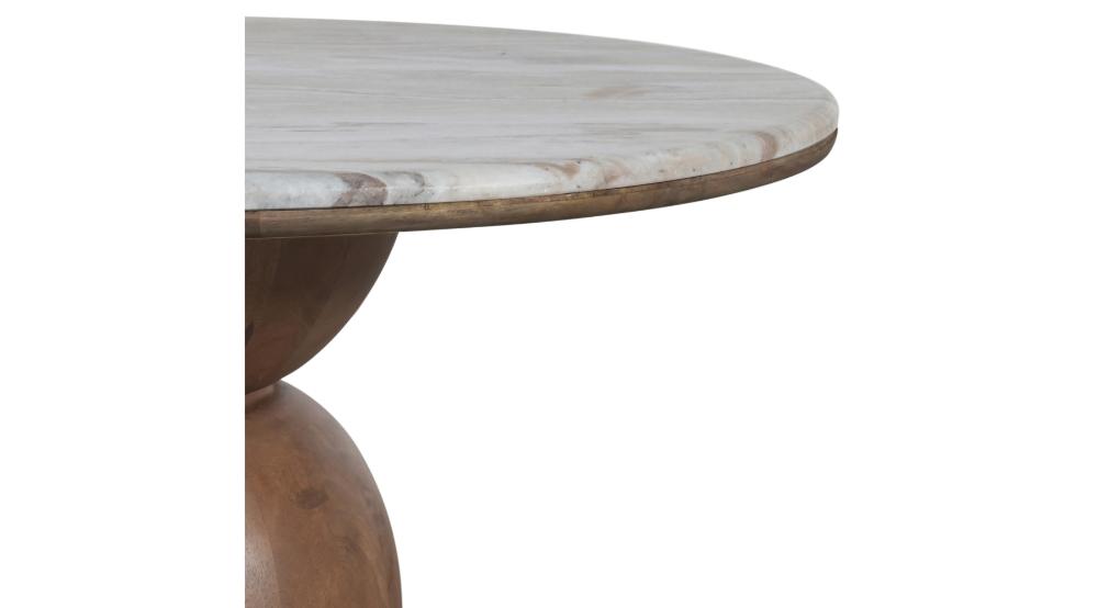 Martina Round Coffee Table in Walnut