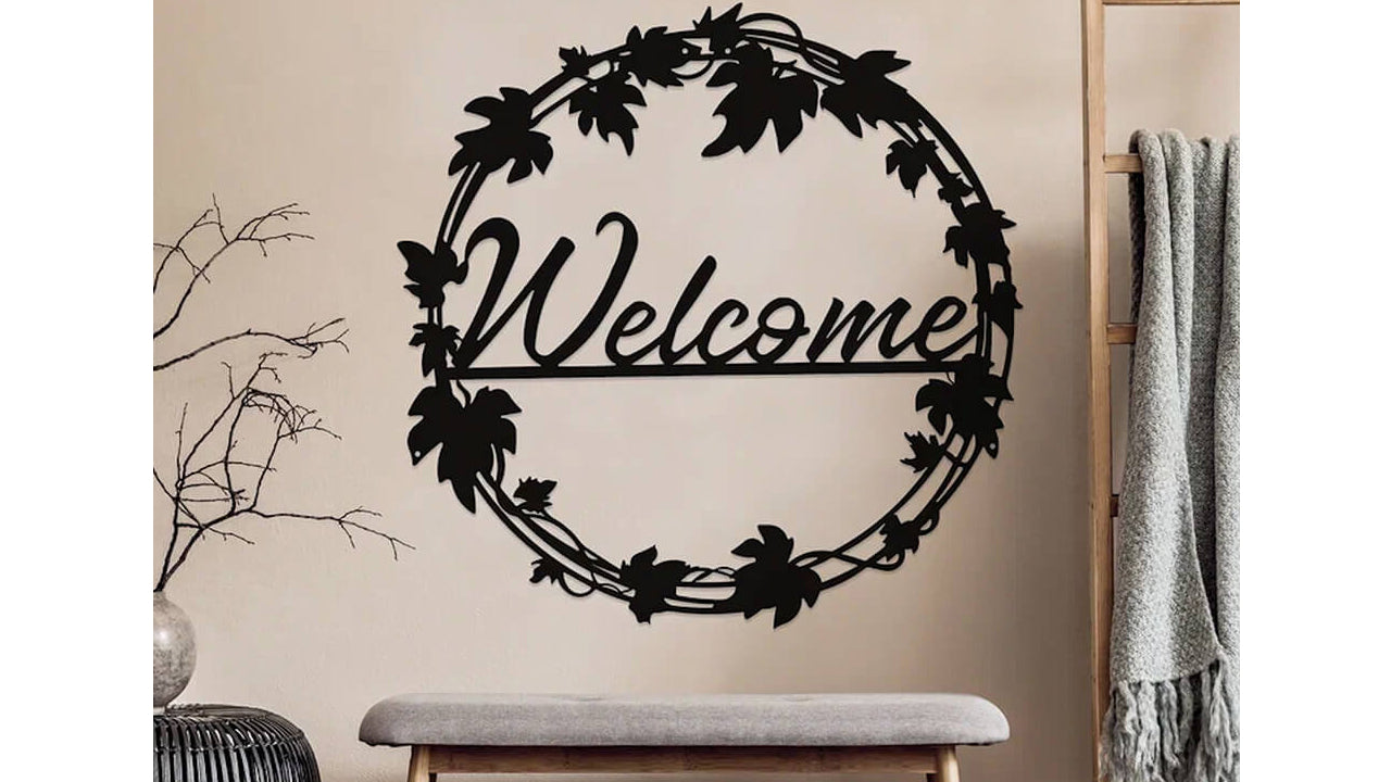 Welcome - Metal Wall Art