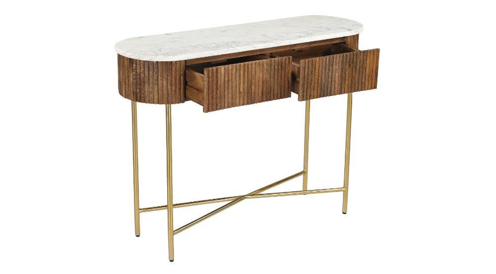 Reyna Console Table, 39" with Drawers