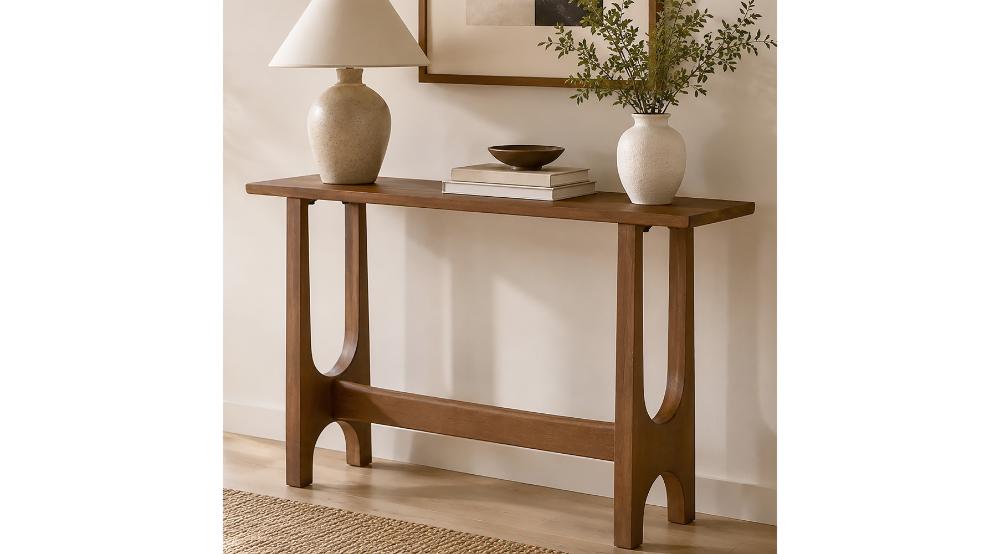 Zelda Console Table, 42" in Walnut