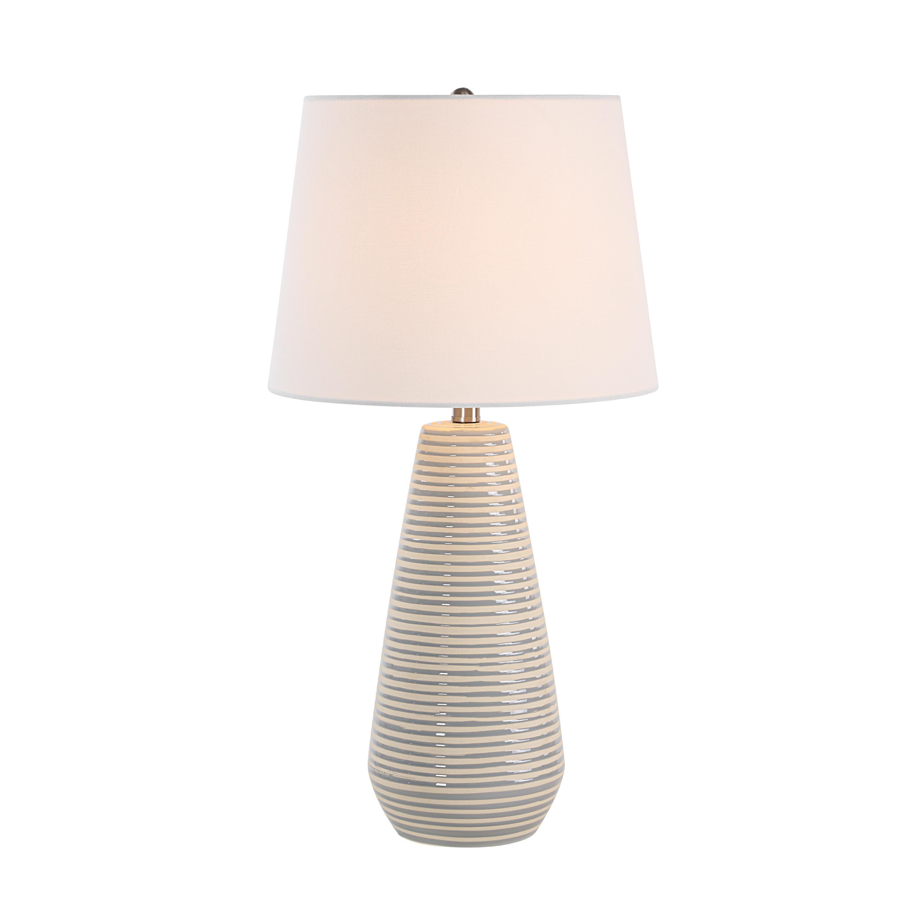 Pera 26.25" Height Table Lamp, Grey - Angle Image - LPT1344
