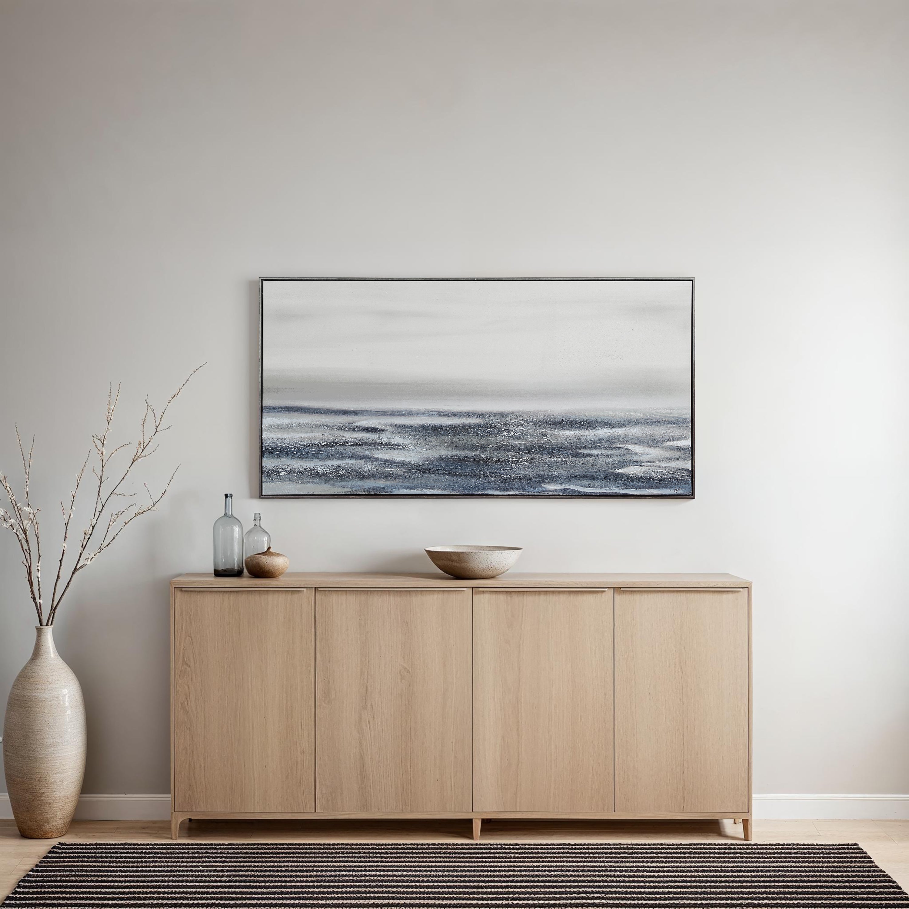 Mare 30" H x 60" W Canvas Art, Blue - Lifestyle Image - OL2197