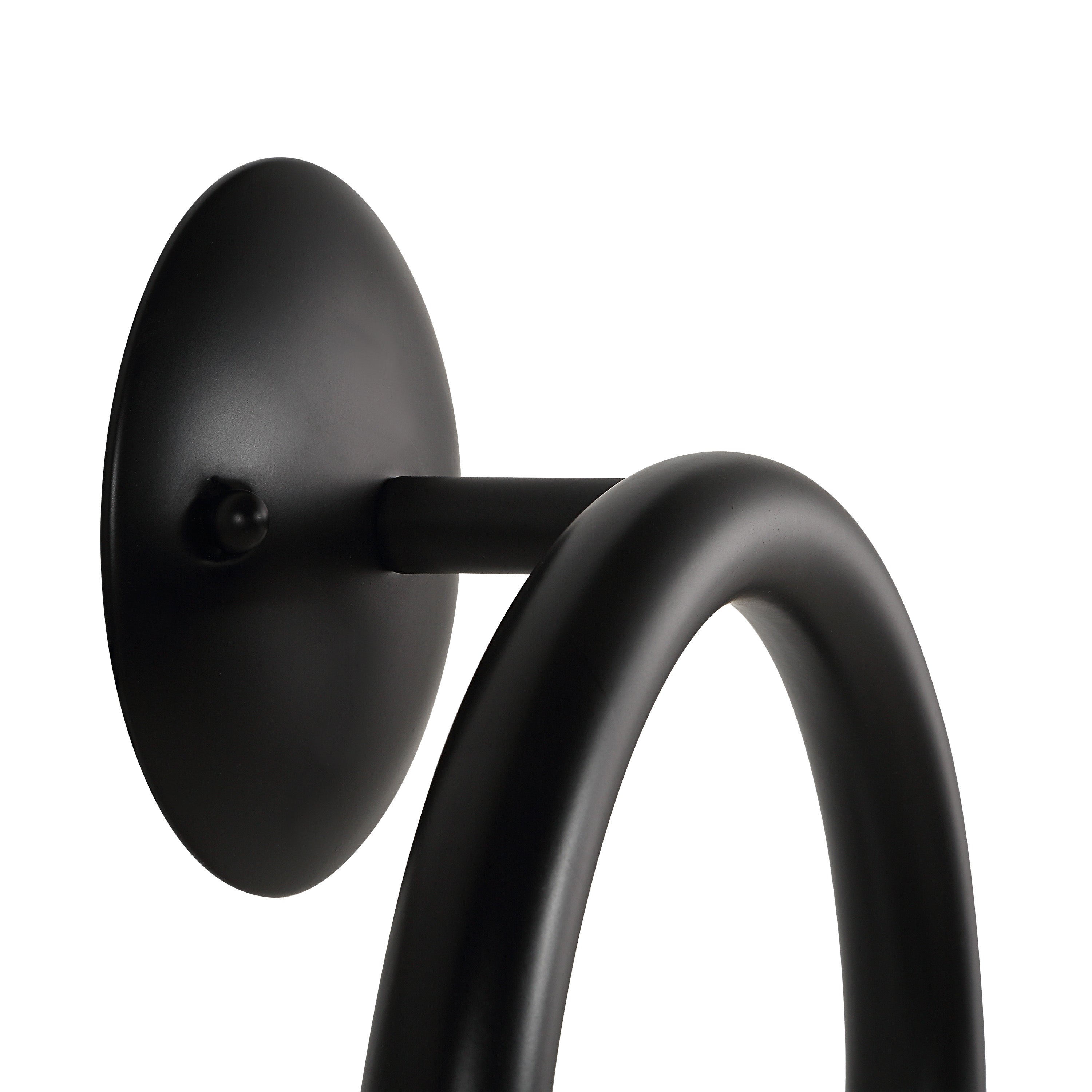 Santo 10.5" Height Wall Sconces, Matte Black - Detail Image - WS171