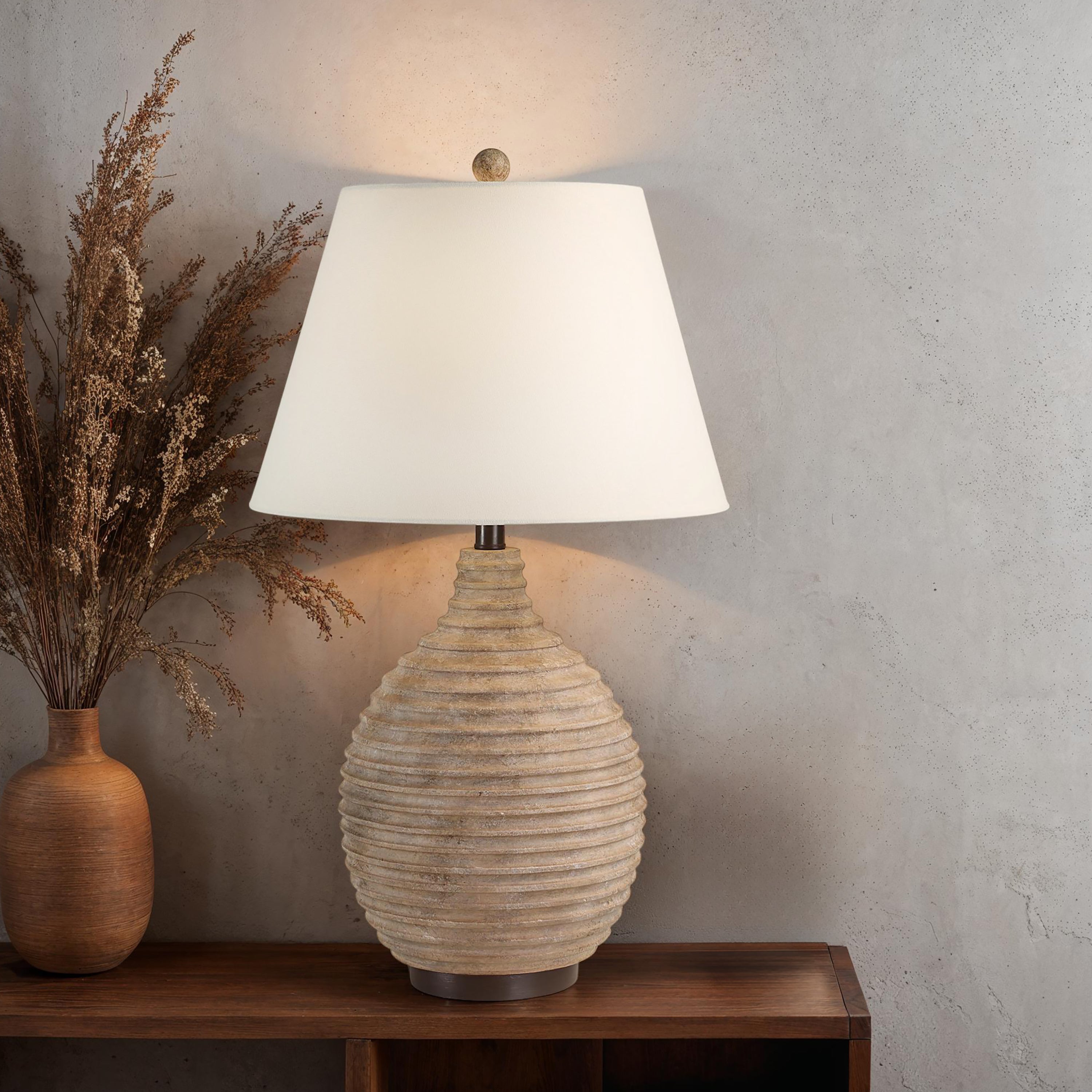 Cebada 27.5" Height Table Lamp, Brown - Lifestyle Image - LPT1325