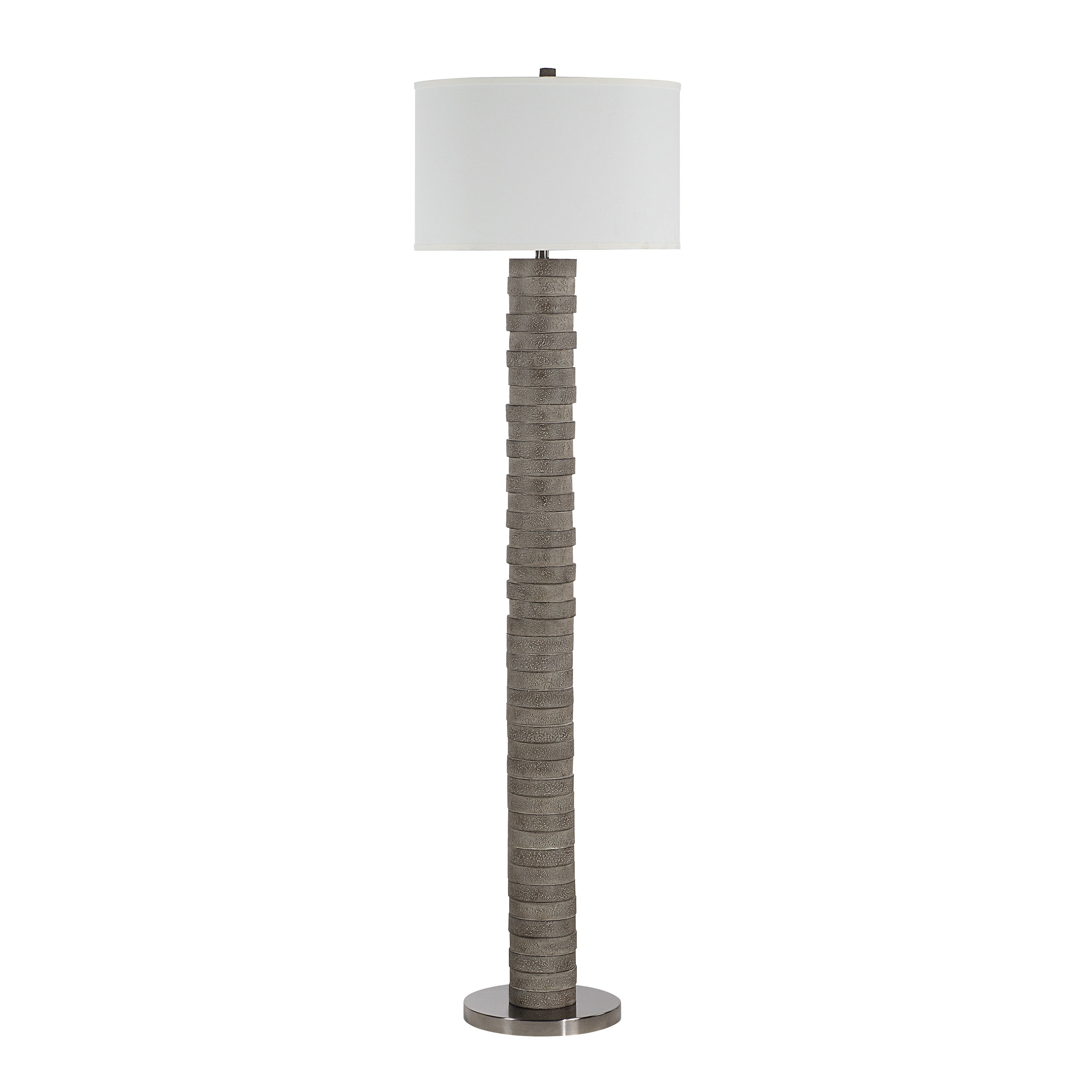 Moringa 72.0" Height Floor Lamps, Warm Charcoal Grey - Main Image - LPF3189EV
