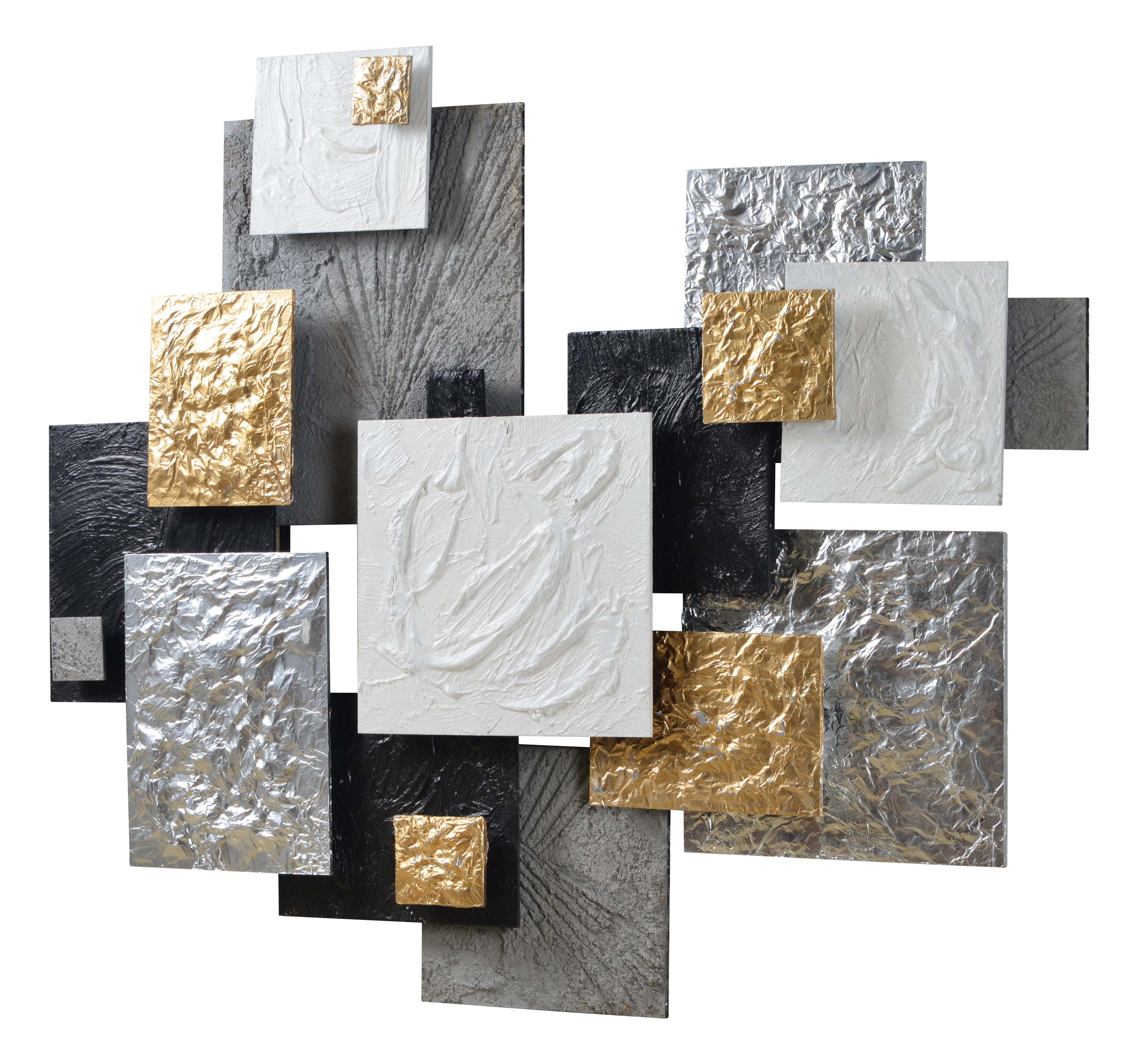 Warberry 49" Wide Wall Art, Gold - Angle Image - W6498