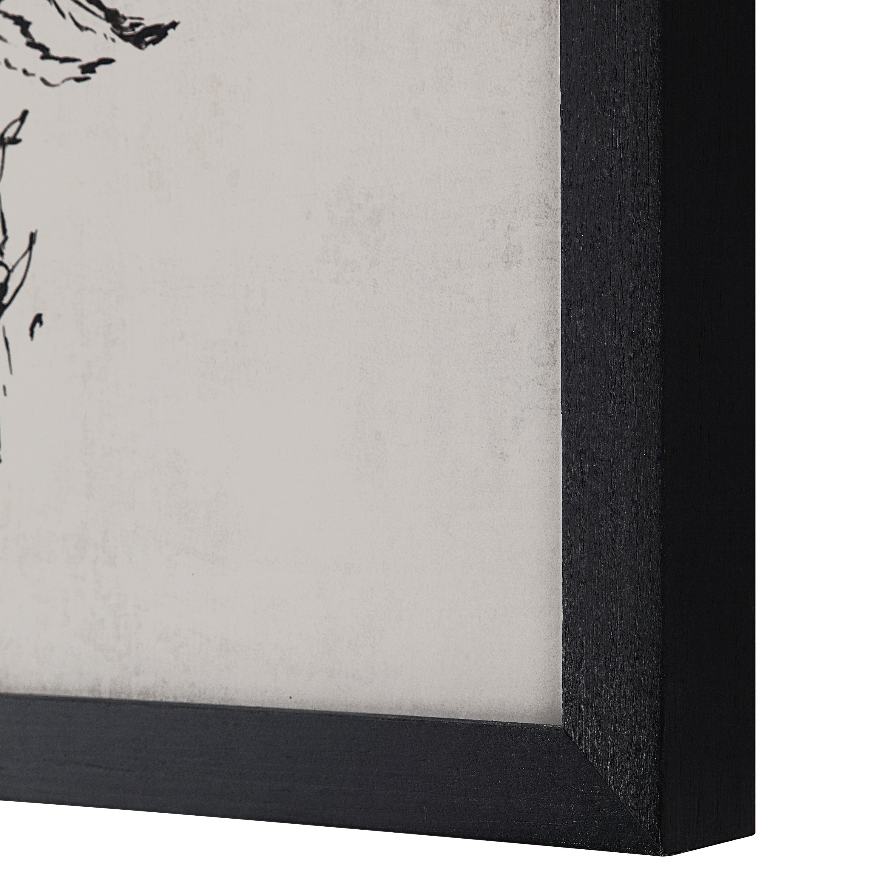 Basset 18" Wide Wall Art with Wood Frame, Painted Black - Additional Image 7 - PA0041