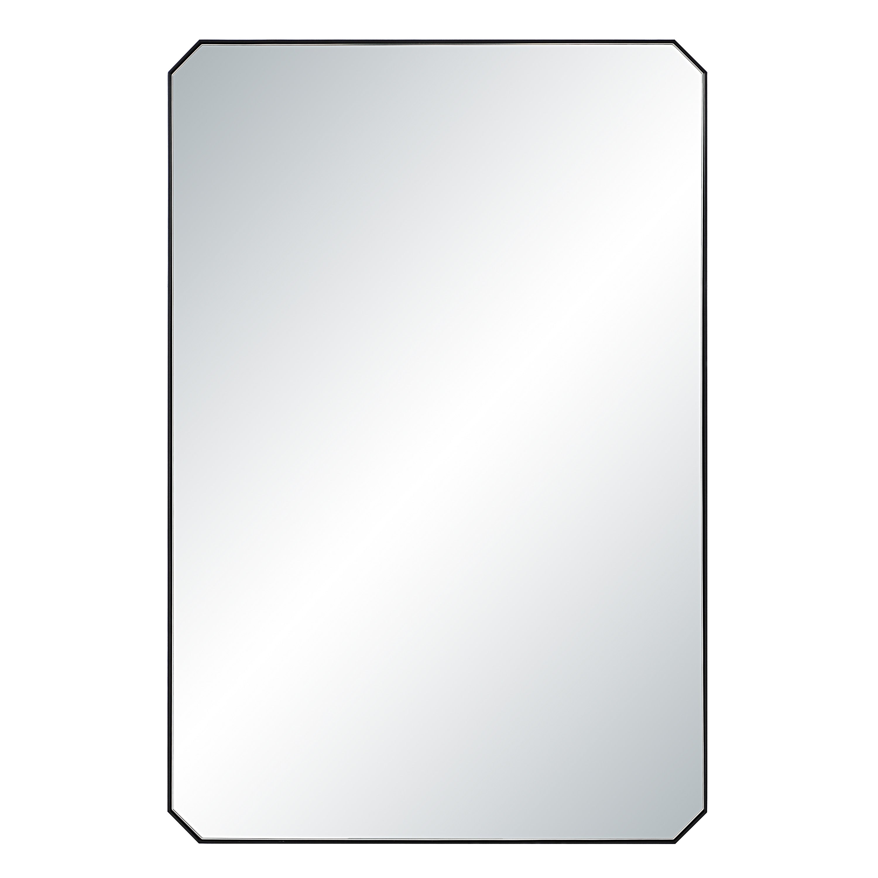 Jace 36" H x 24" W Wall Mirror, Black - Main Image - MT2751