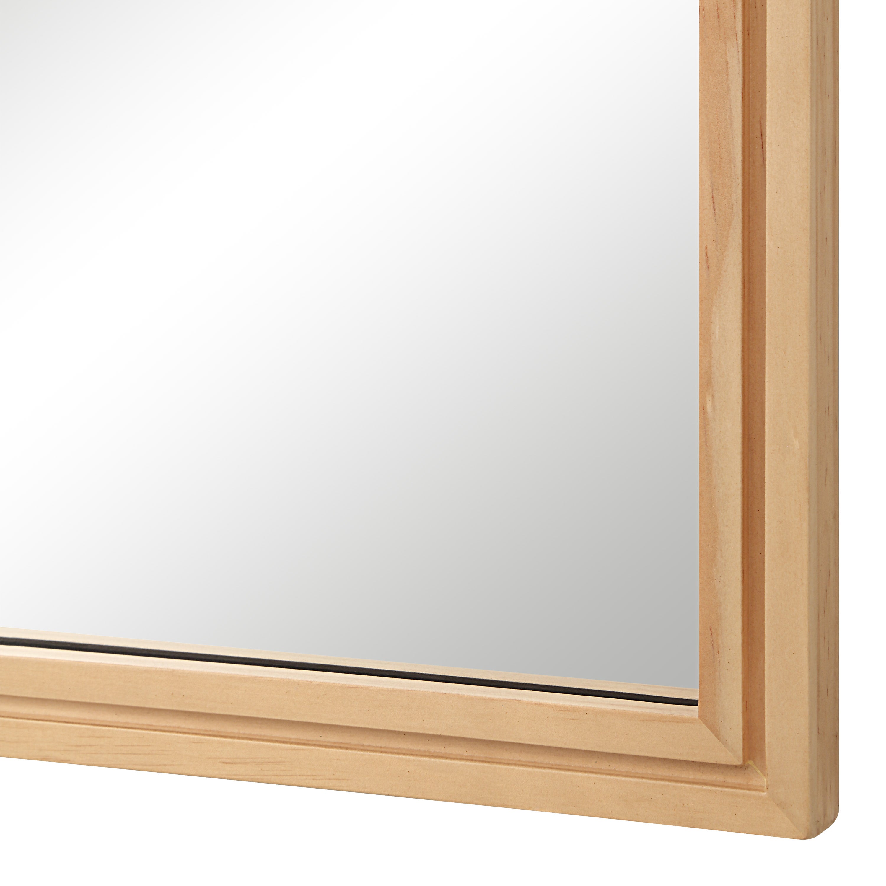 Canas 40" H x 24" W Wall Mirror, Brown - Detail Image - MT2714