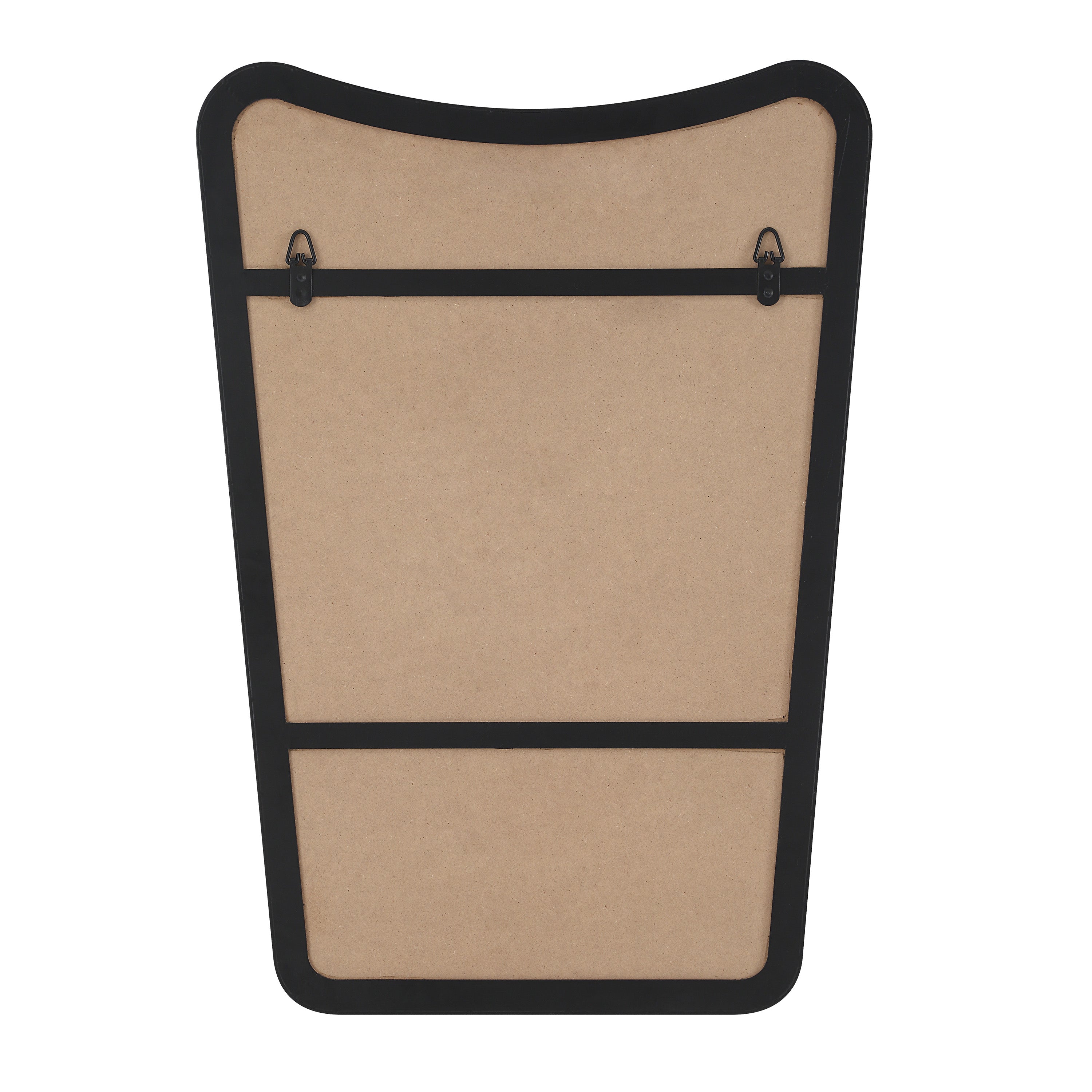 Kateri 28" Tall Irregular Wall Mirror, Black - Backing Image - MT2676