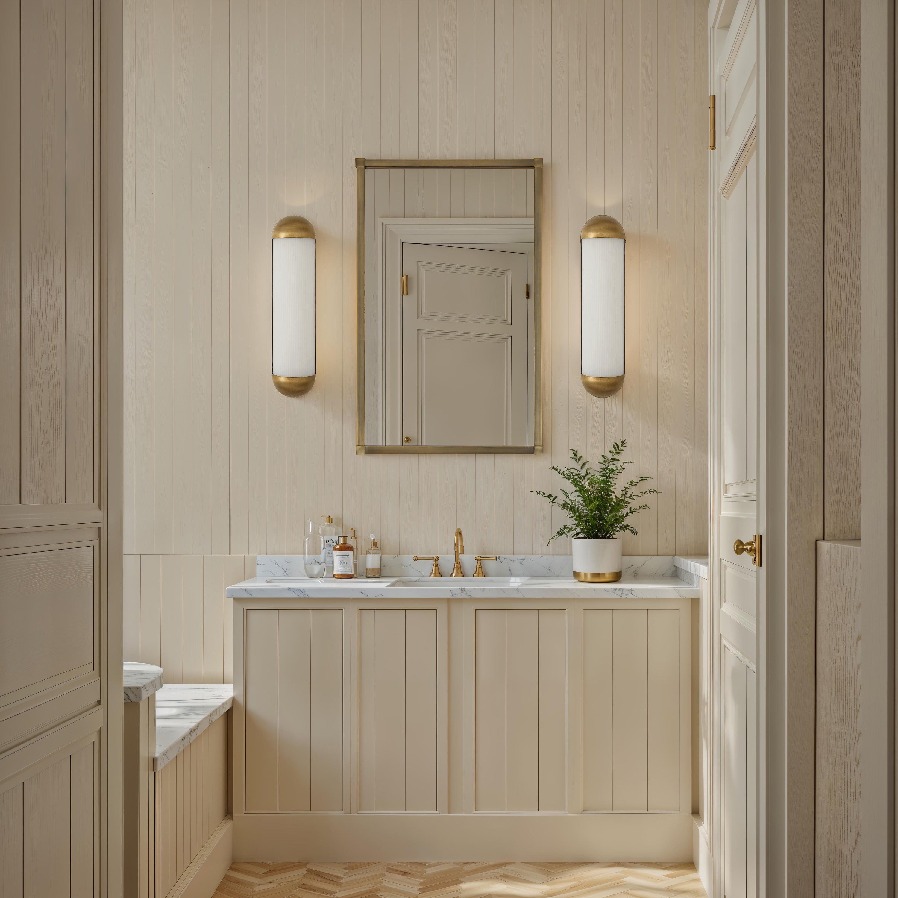 Amici 5.0" Height Wall Sconces, Milk White - White Label Lifestyle Image - WS170