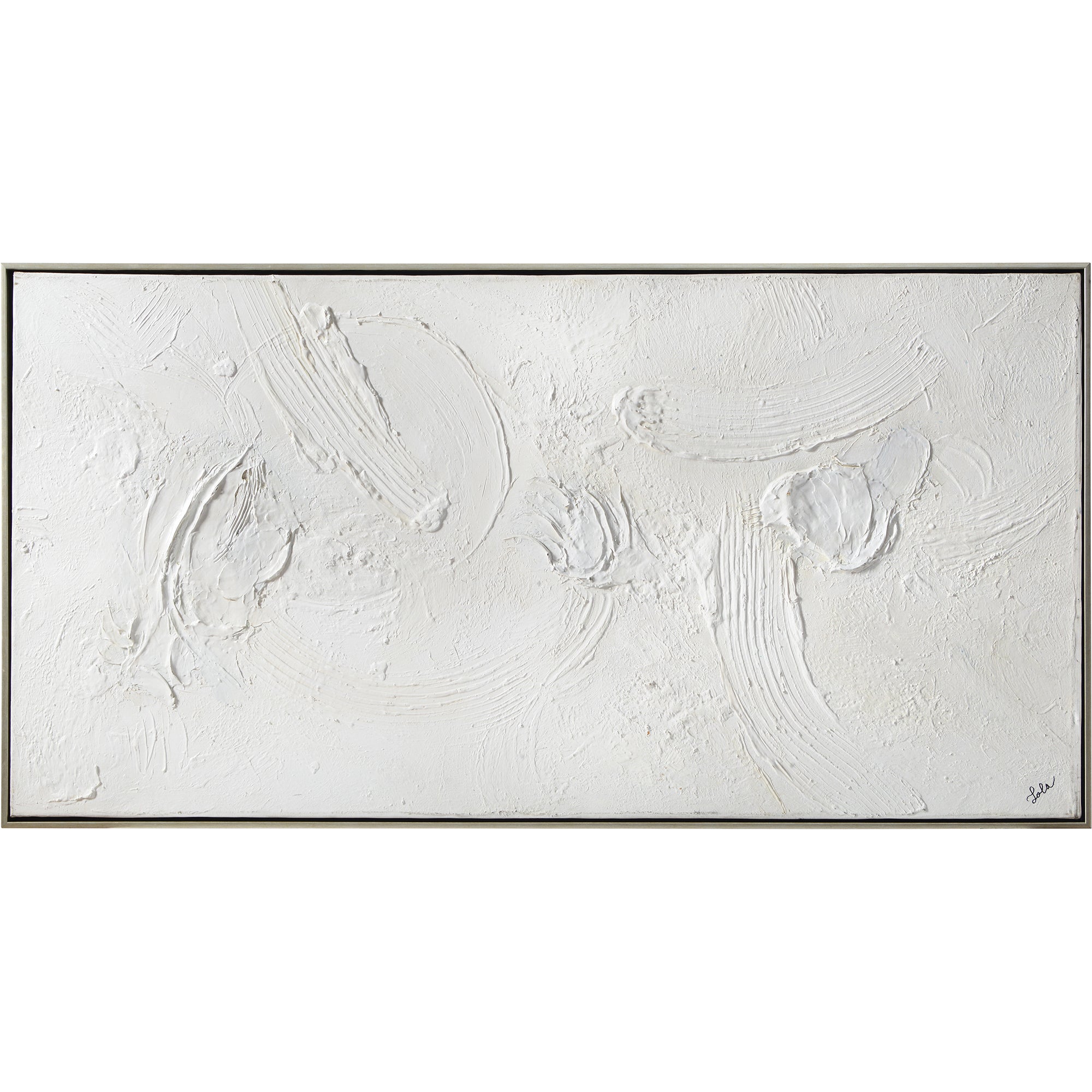 Yanno 30" Wide Canvas Art, Silver - Main Image - OL1901