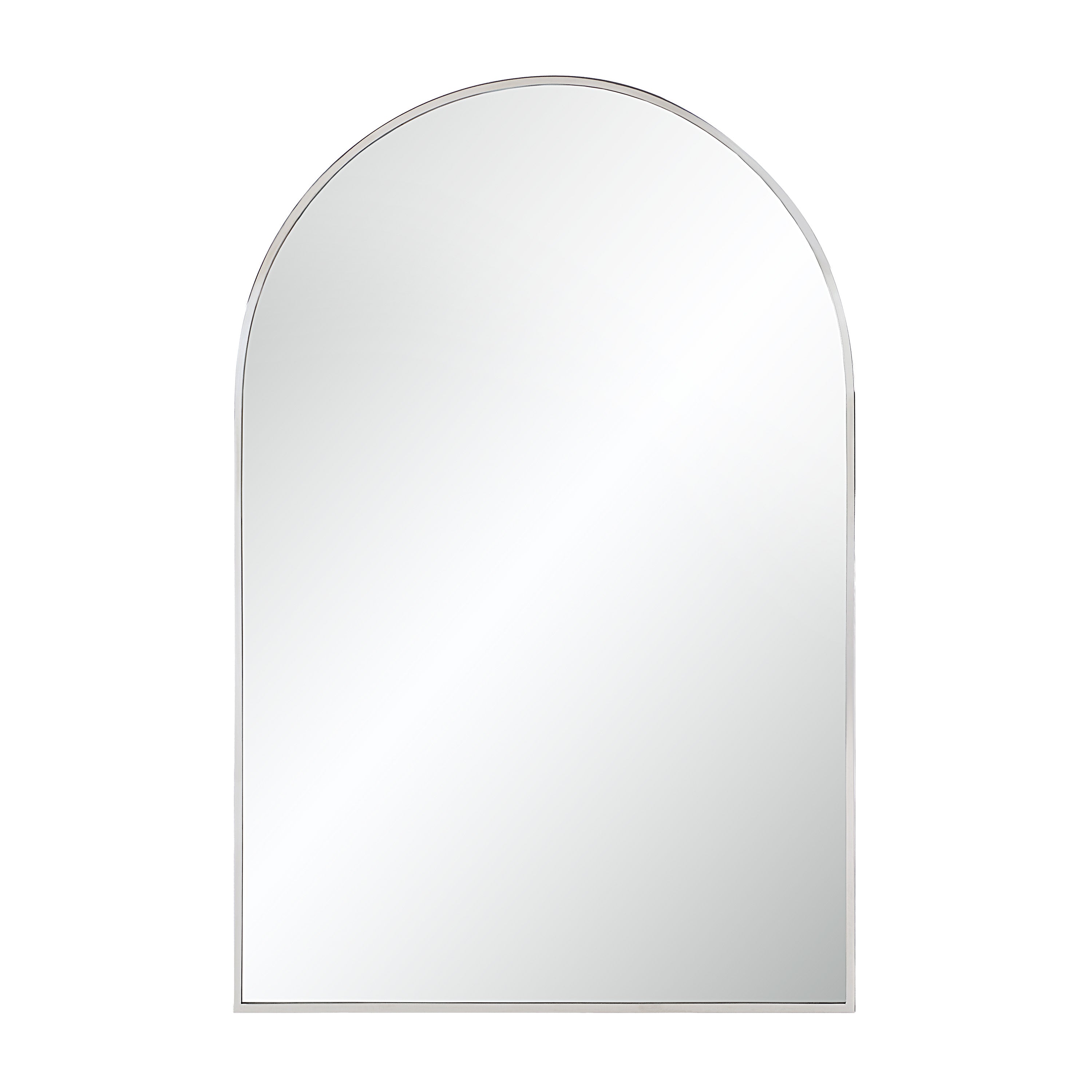 Plaka 36" H x 24" W Wall Mirror, Grey - Main Image - MT2693