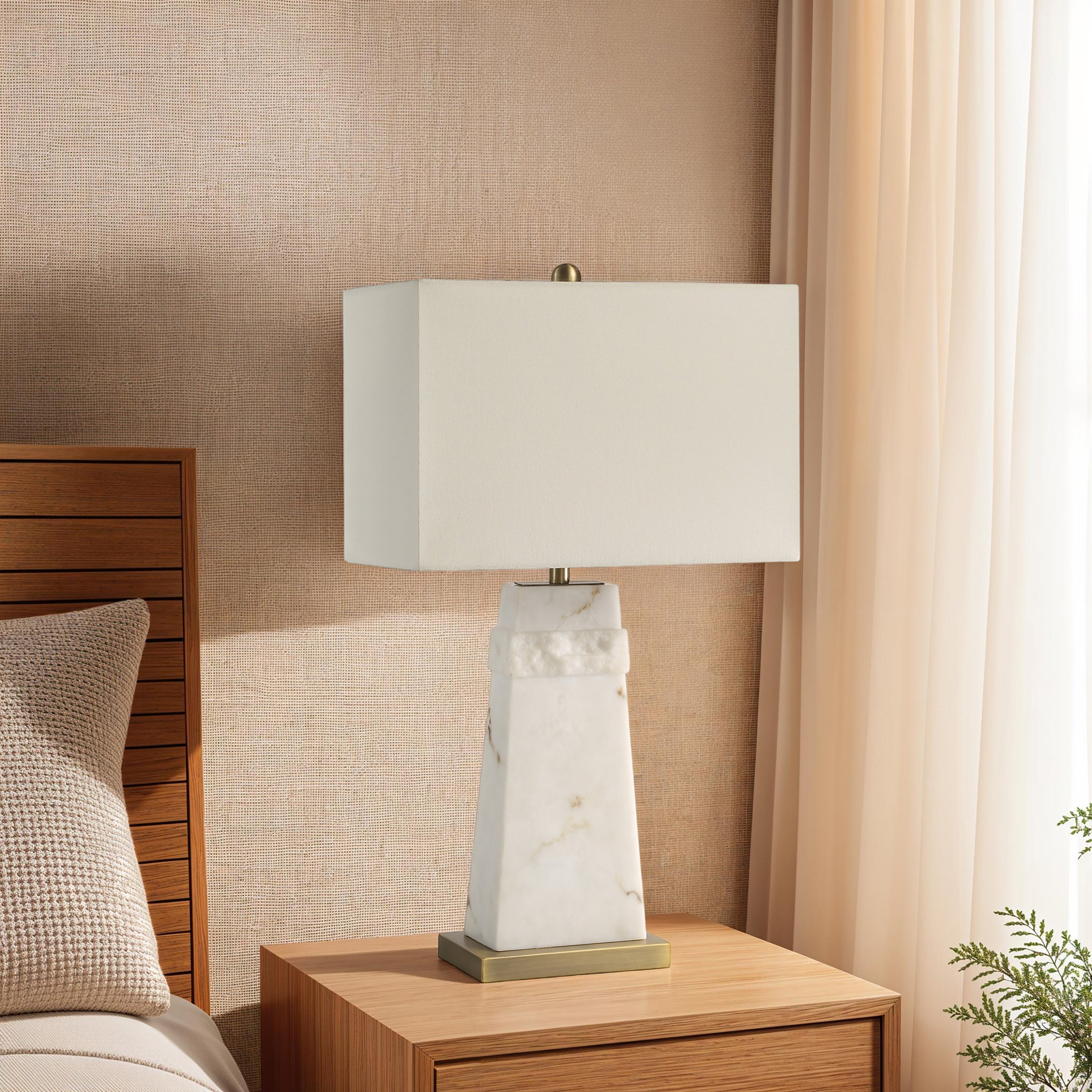 Nisrine 28" Height Table Lamp, Cream - Lifestyle Image - LPT1342