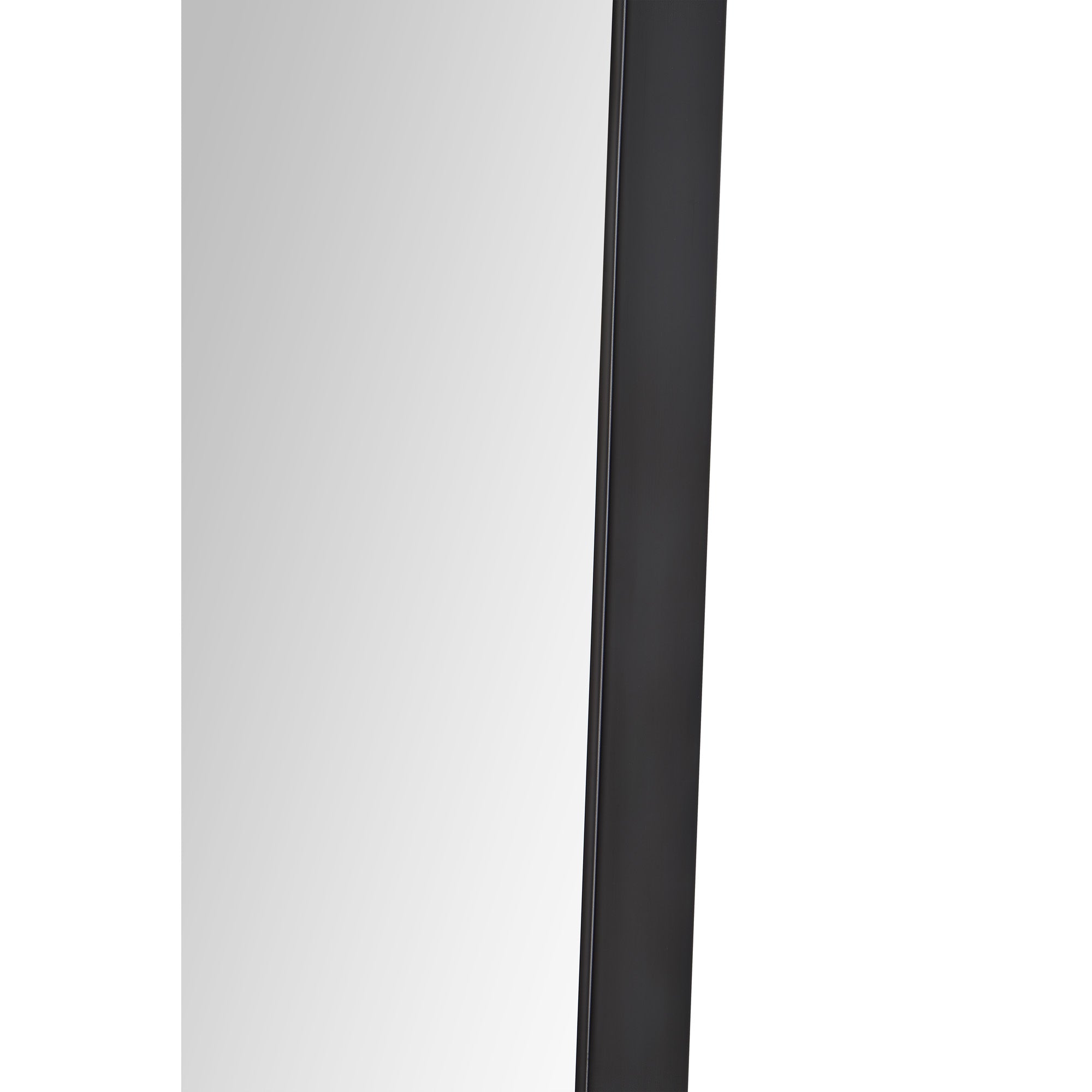 Nashua 36" Tall Rectangle Wall Mirror, Black - Additional Image 2 - MT2509