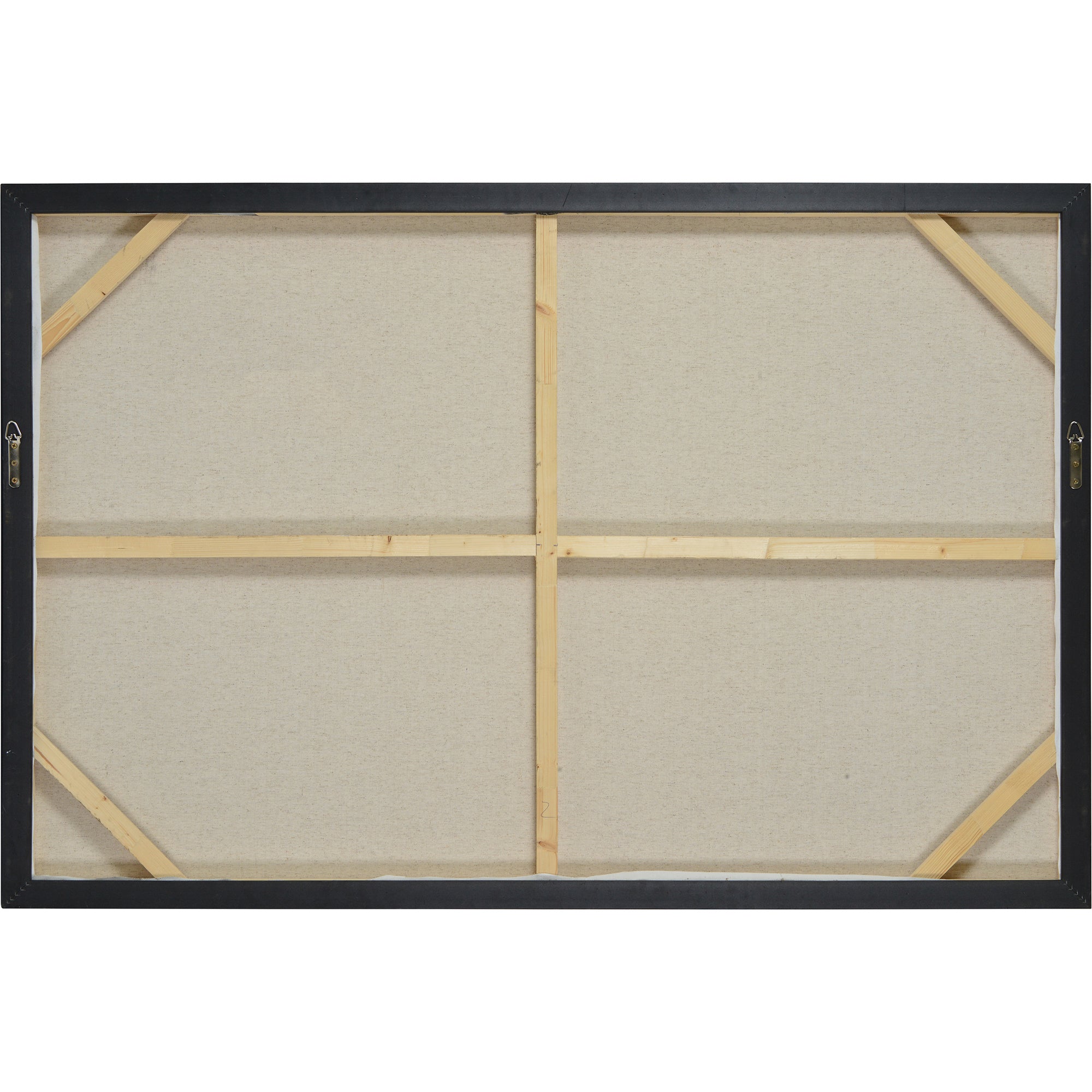 Warran 40" Wide Canvas Art, Black - Backing Image - OL1890