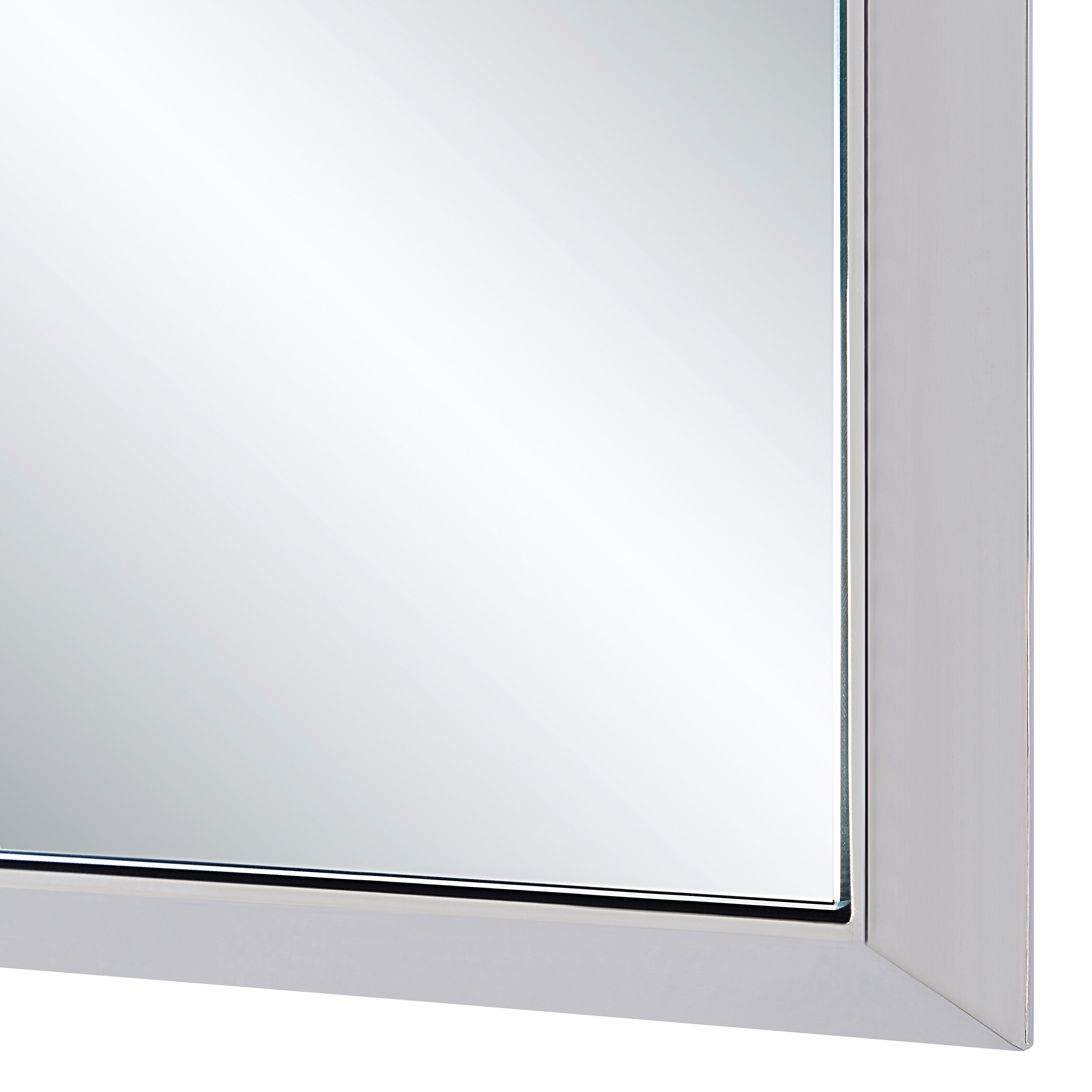 Dapia 36" H x 24" W Wall Mirror, Grey - Detail Image - MT2684