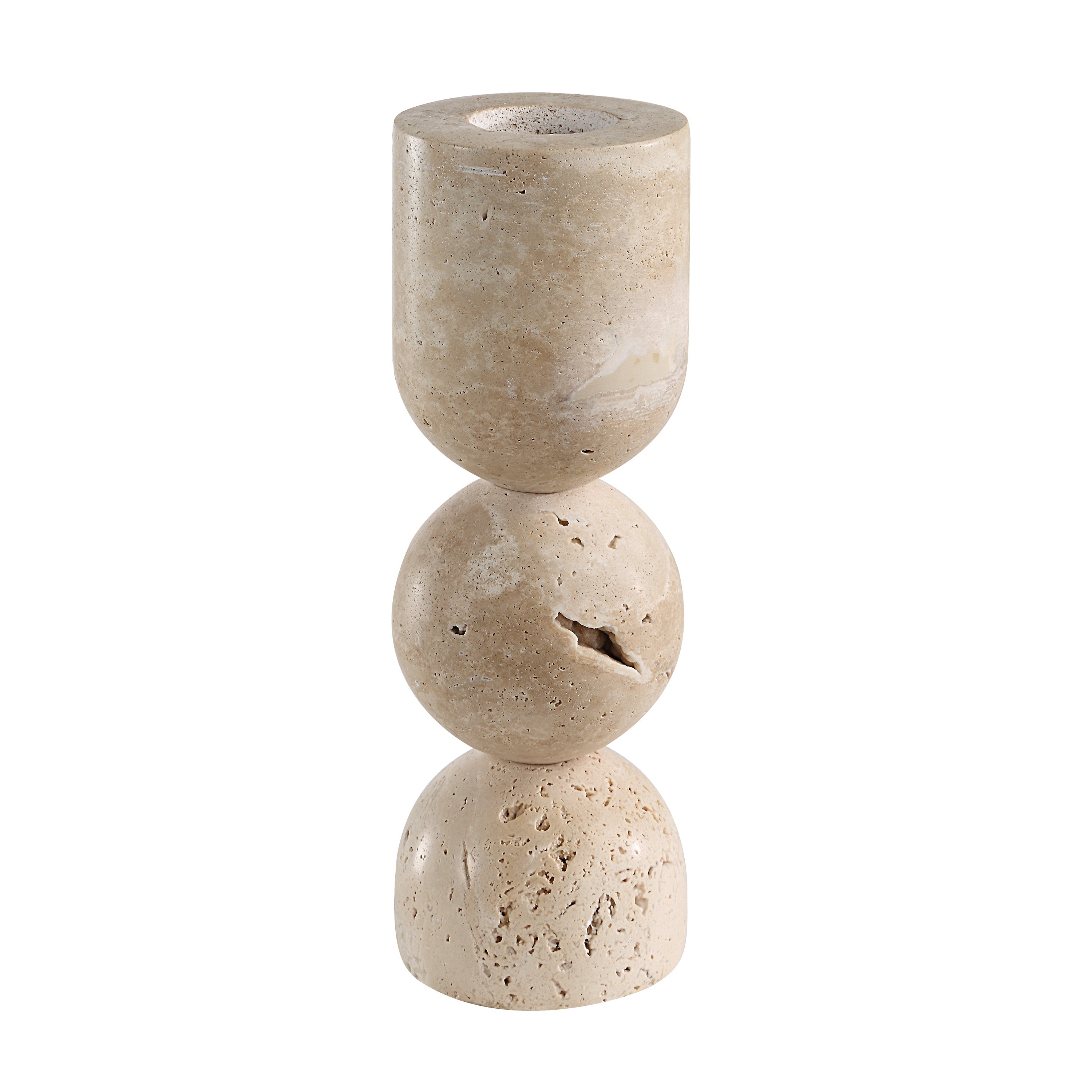 Amarena Candle Holder, Natural - Angle Image - CAN190