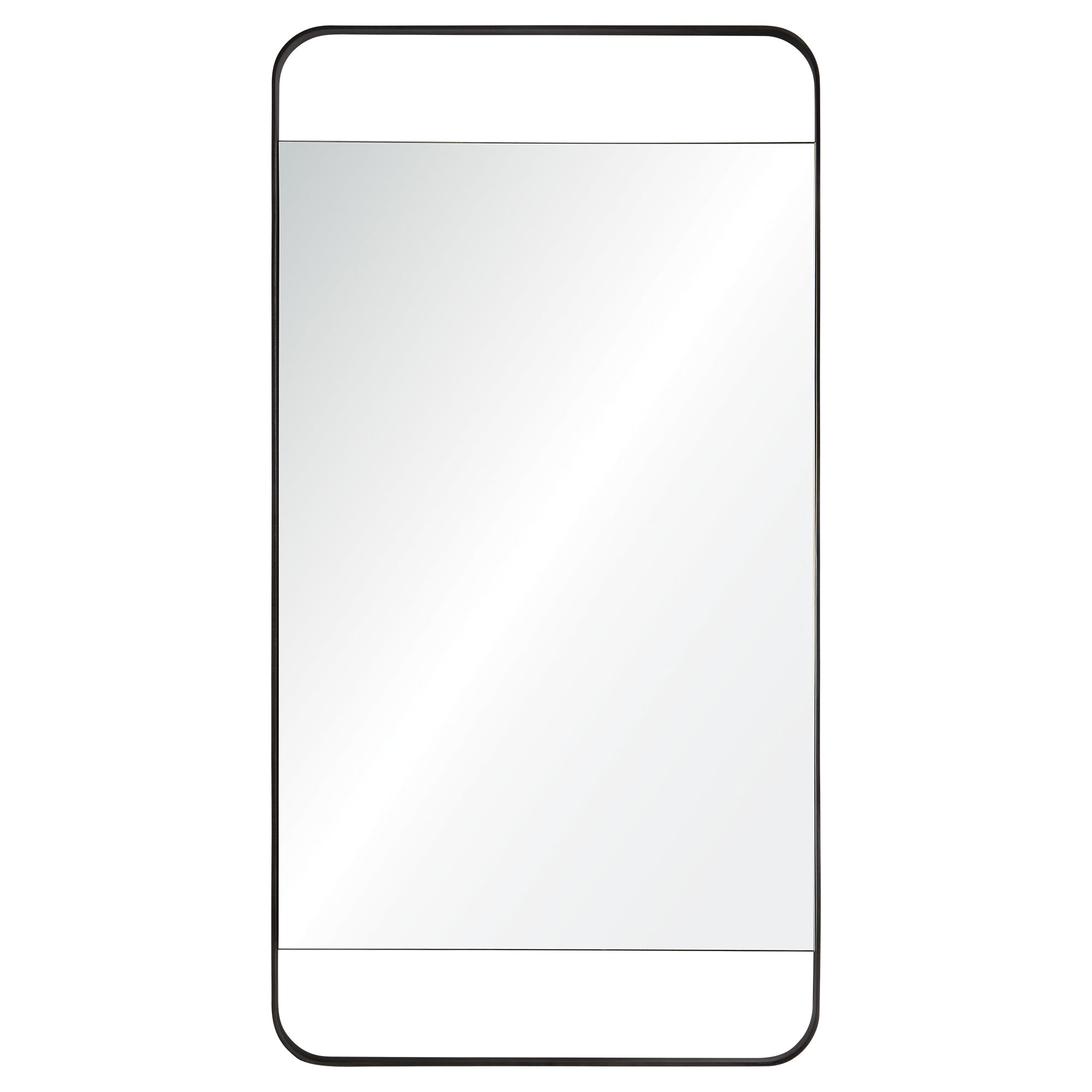 Tiffey 38.2" Tall Rectangle Wall Mirror, Grey - Main Image - MT1627