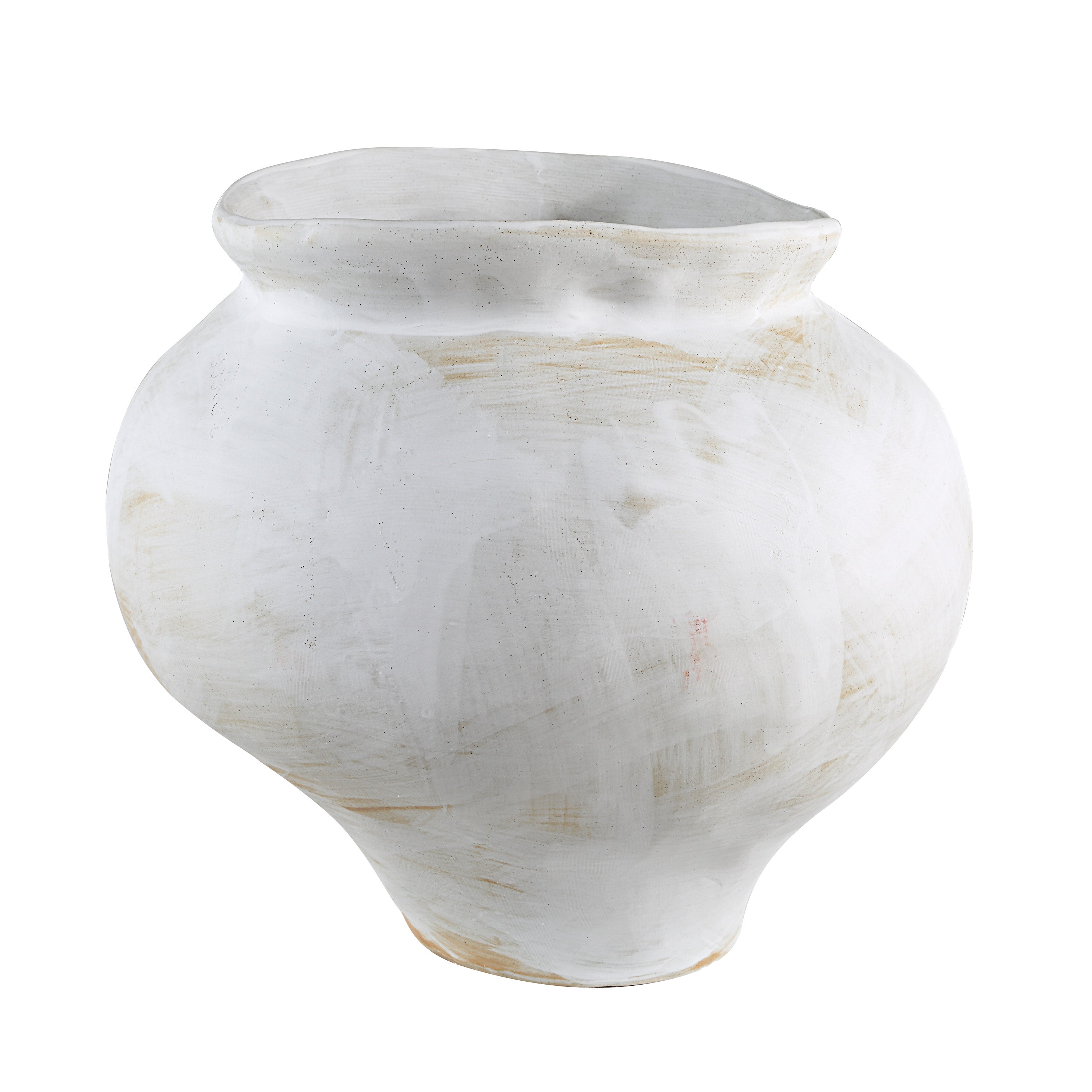 Elia Indoor Vase, White - Angle Image - VAS298