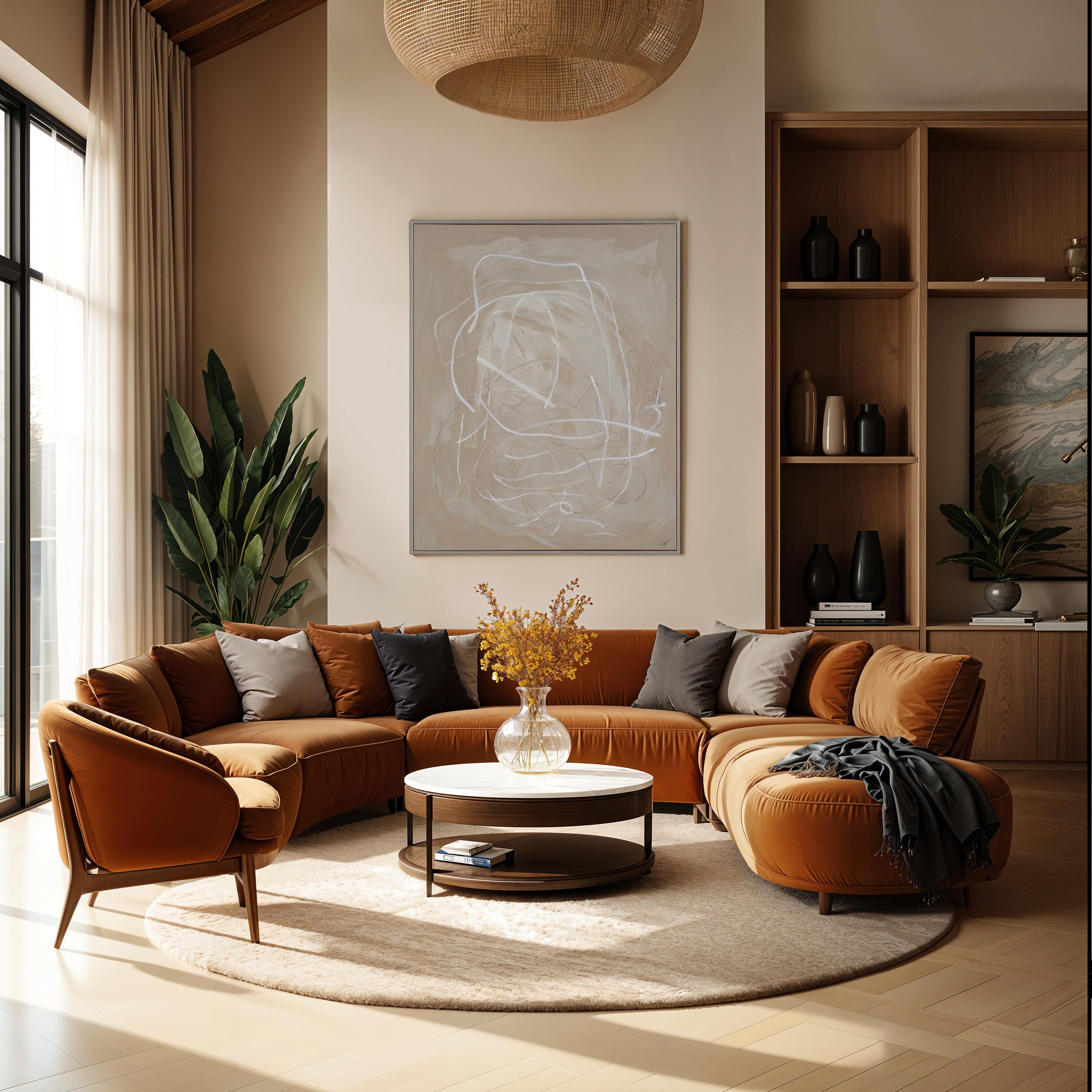 Naxos 50" H x 40" W Canvas Art - Lifestyle Image - OL2243