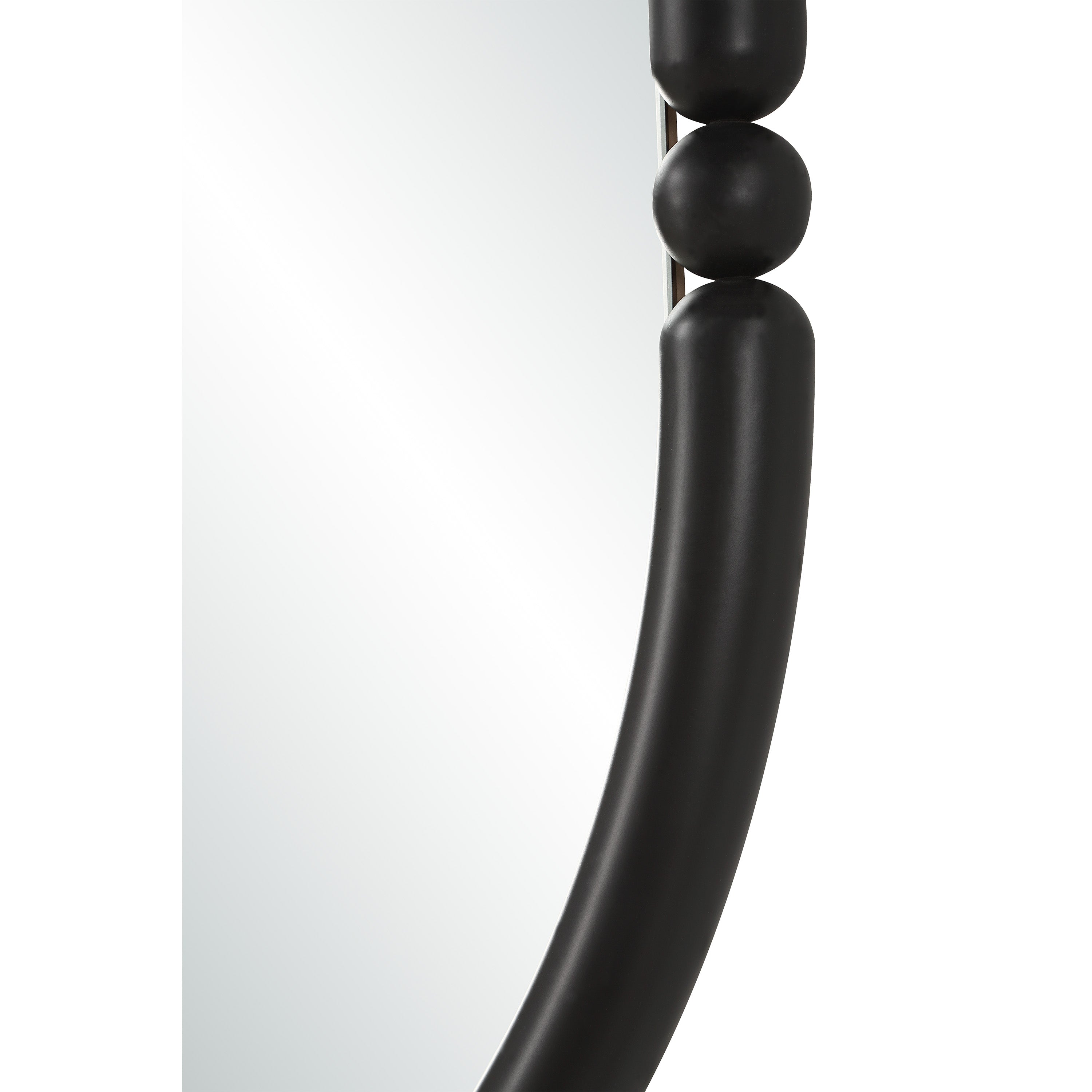 Ditto 40" H x 36" W Wall Mirror, Black - Detail Image - MT2757