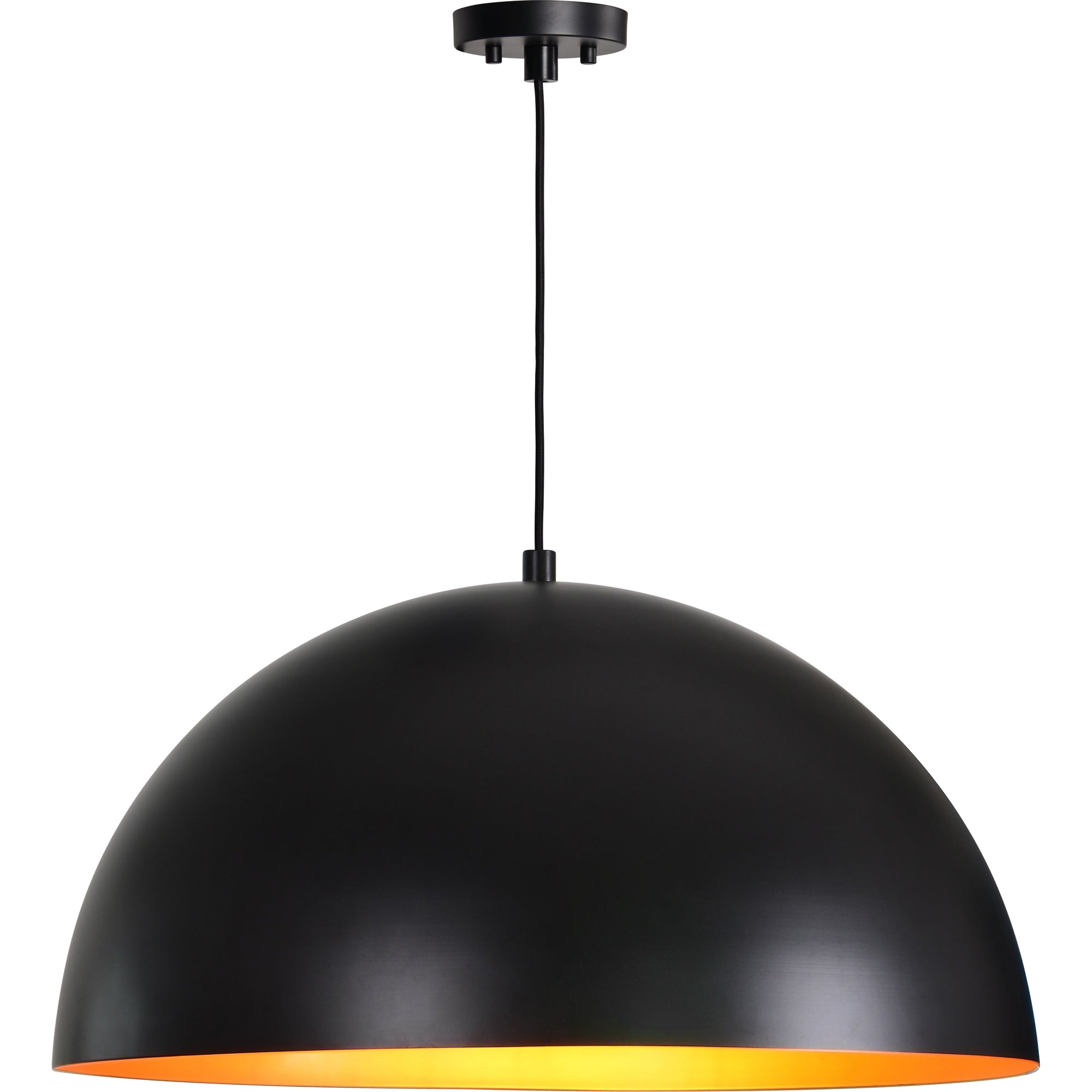 Sina 13.5" Length Ceiling Fixture, Matte Black and Gold - Additional Image 2 - LPC4429