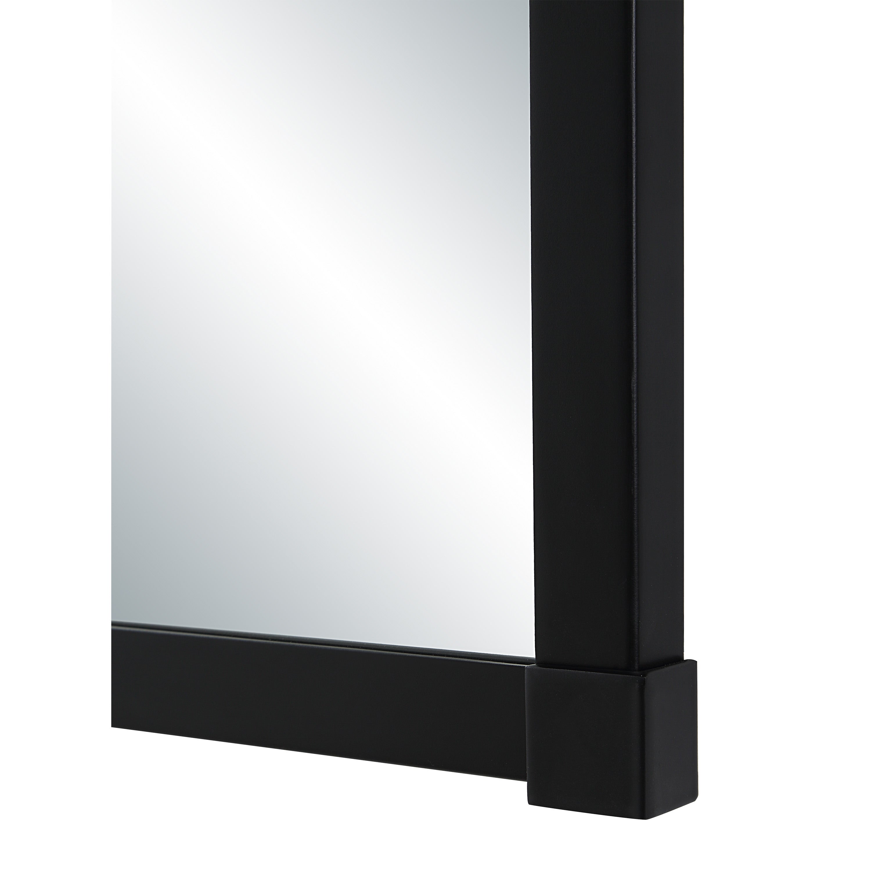 Kauri 35" H x 22" W Wall Mirror, Black - Detail Image - MT2739
