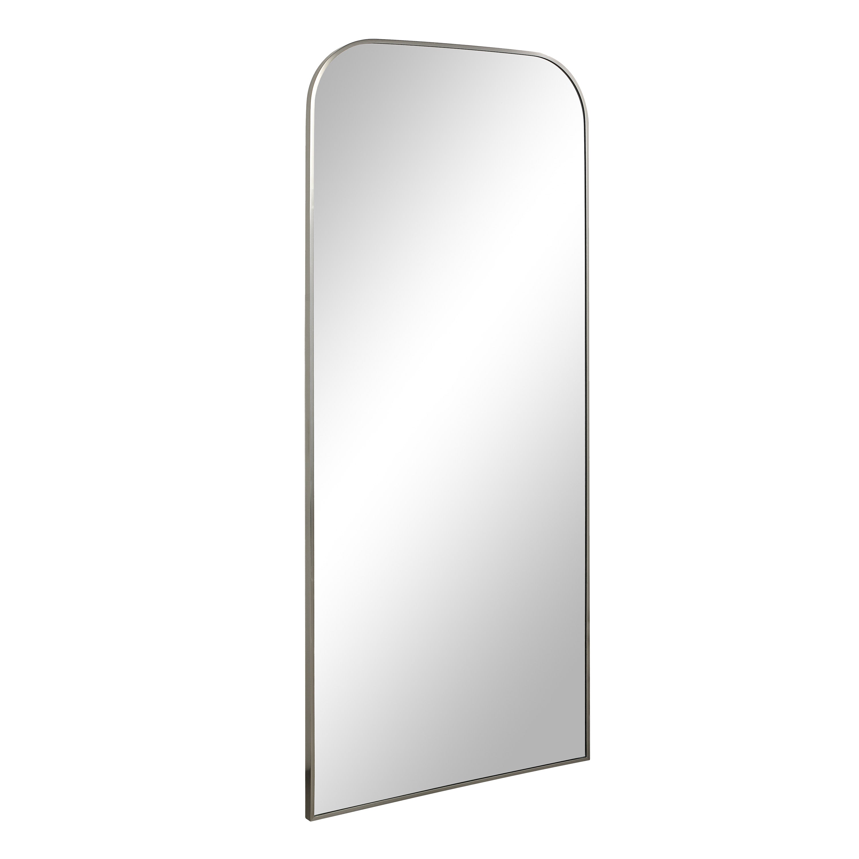 Samia 72" H x 30" W Wall Mirror, Grey - Angle Image - MT2721