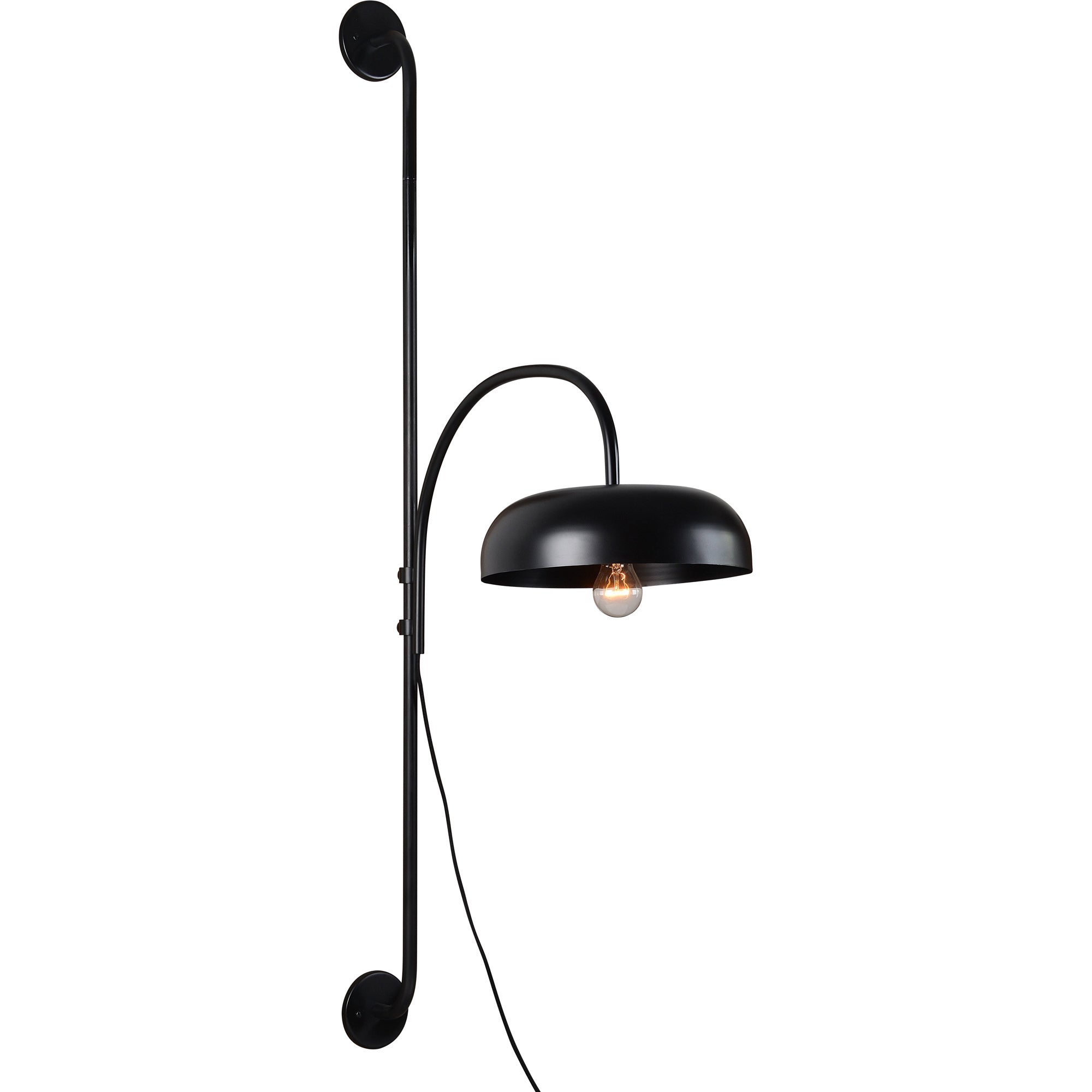 Draco 54.5" Length Wall Sconce, Black - Additional Image 4 - WS066