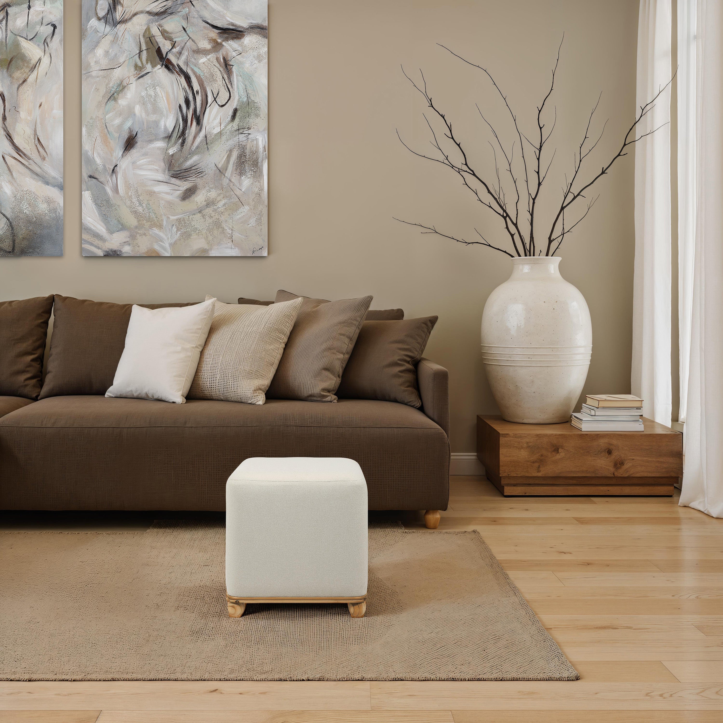 Sines 19.0" Height Ottoman - White Label Lifestyle Image - CHA116