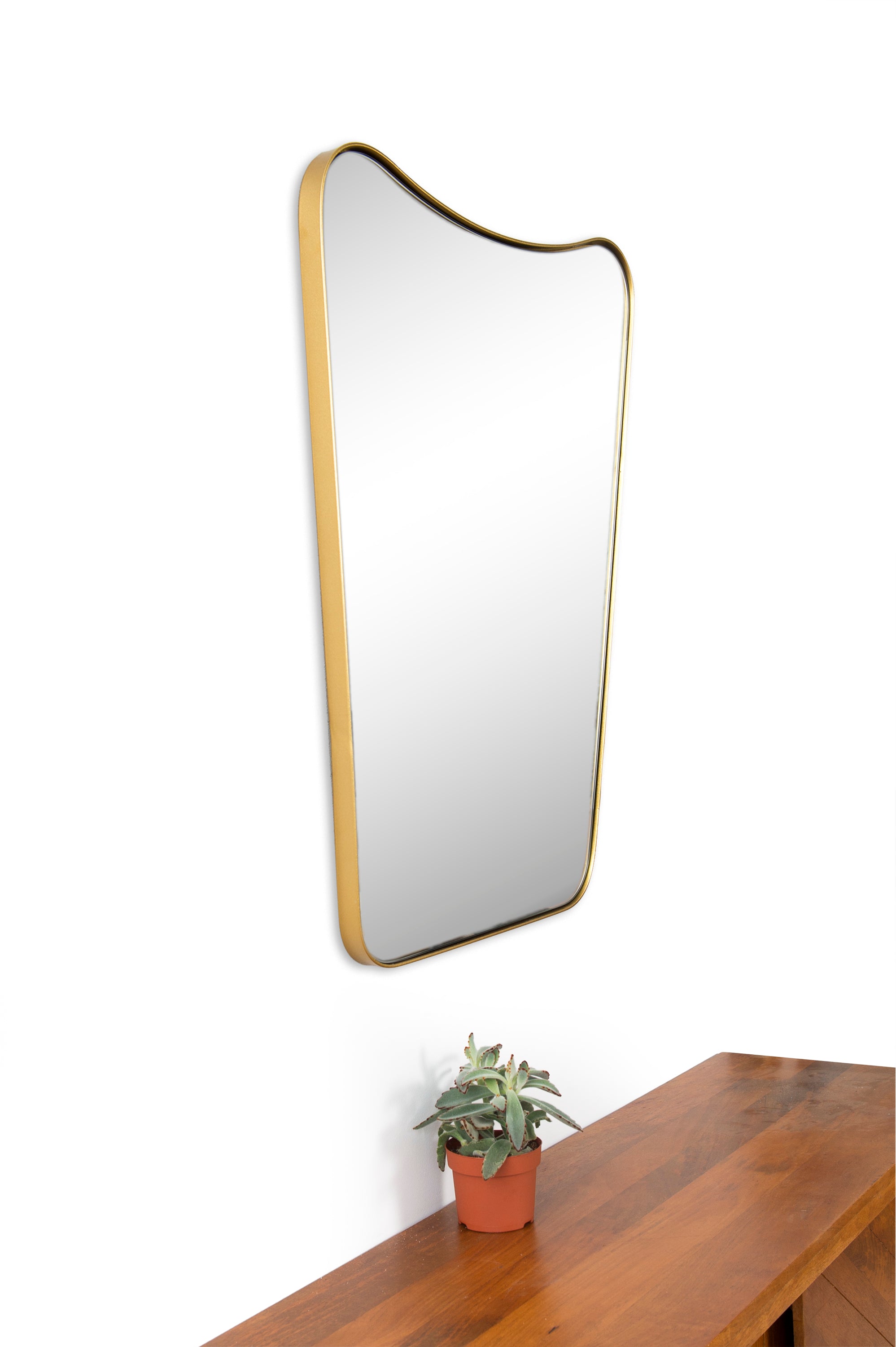 Tufa 28" Tall Rectangle Wall Mirror, Yellow - Lifestyle Image - MT1697