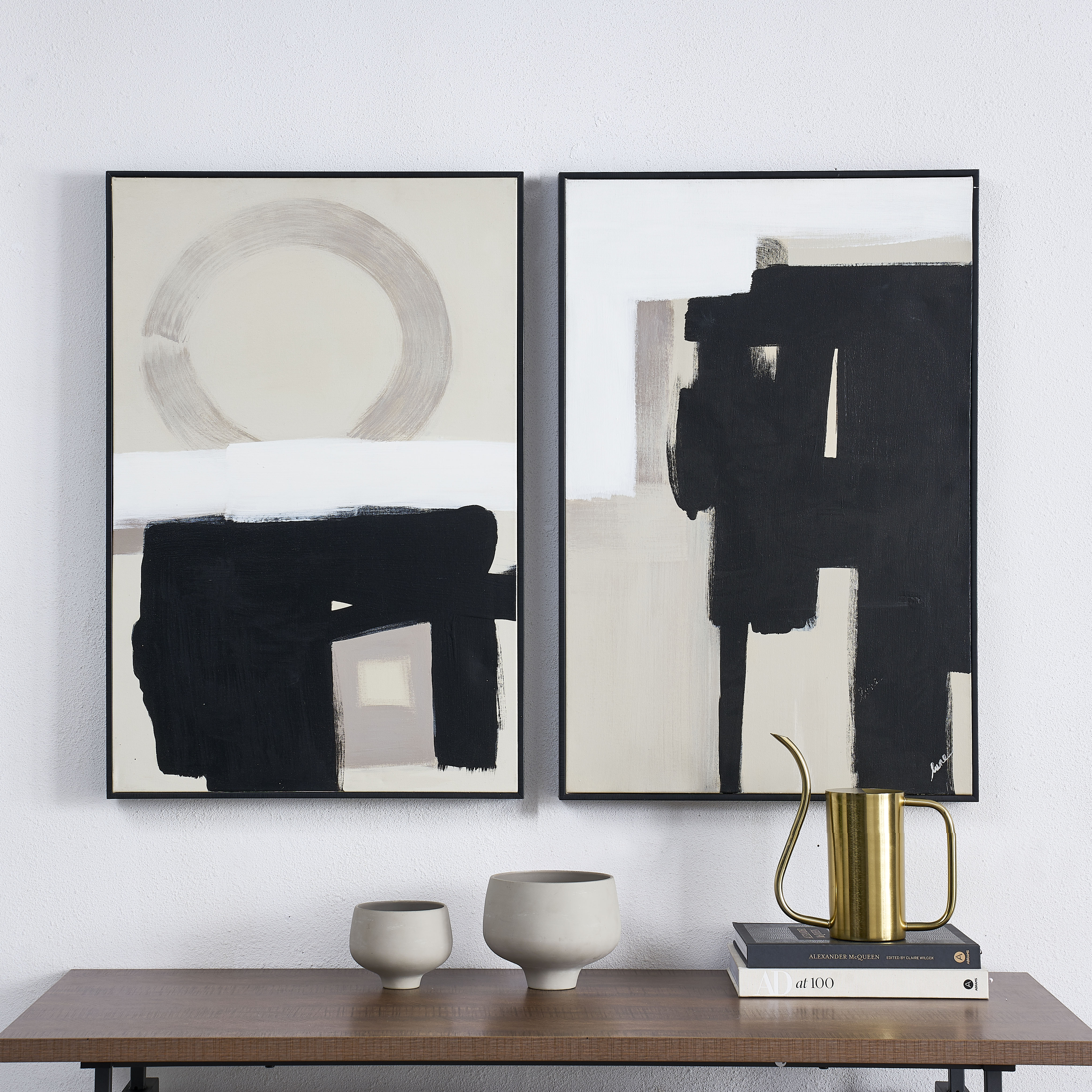Telesto 24" Wide Canvas Art, Black - Lifestyle Image - OL2046