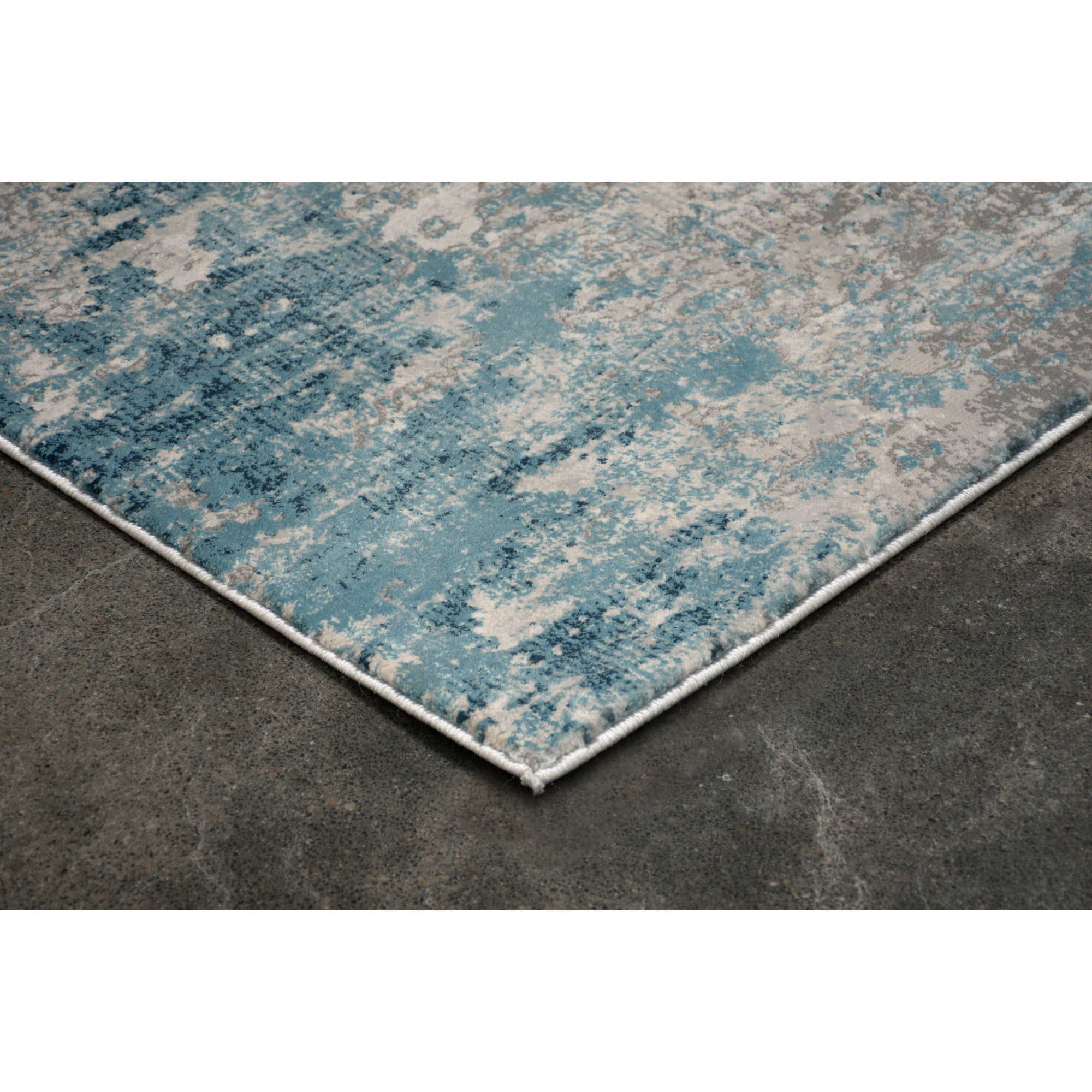 Ariella 5'3x 7'3 Power loomed Indoor Rug, Blue - Additional Image 1 - RARI-18603-58