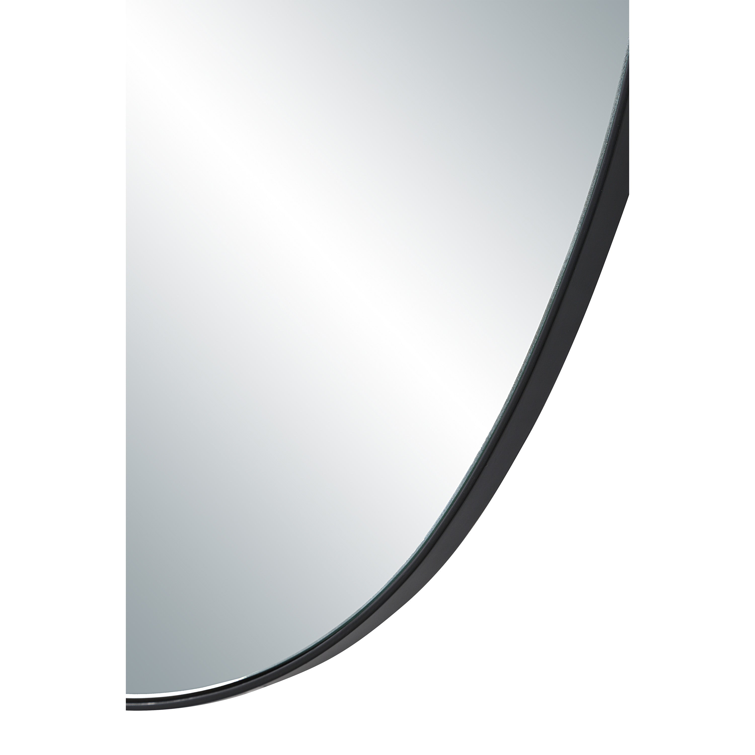 Messini 30" H x 20" W Wall Mirror, Black - Detail Image - MT2722