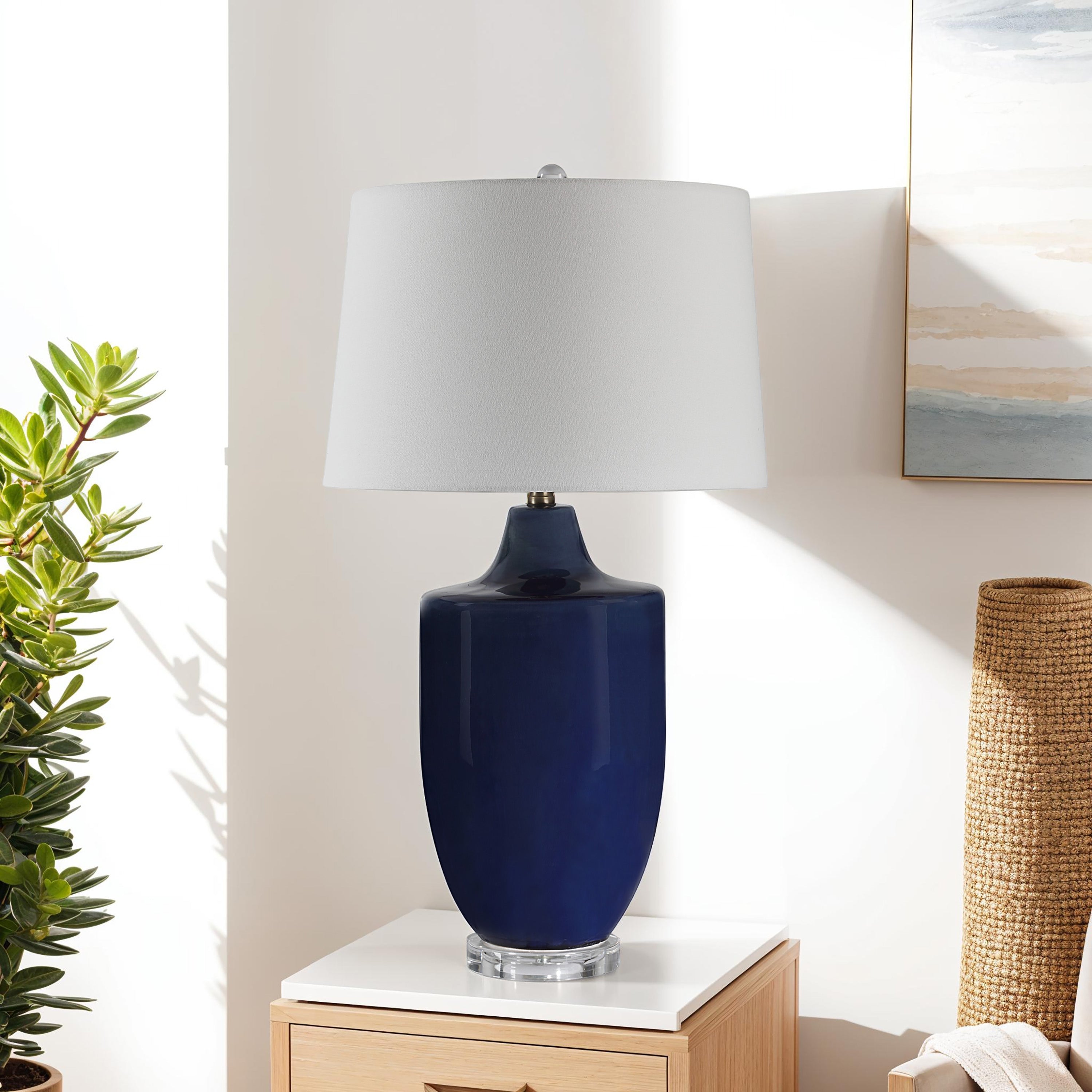 Decimus 30.75" Height Table Lamp, Blue - Lifestyle Image - LPT1361