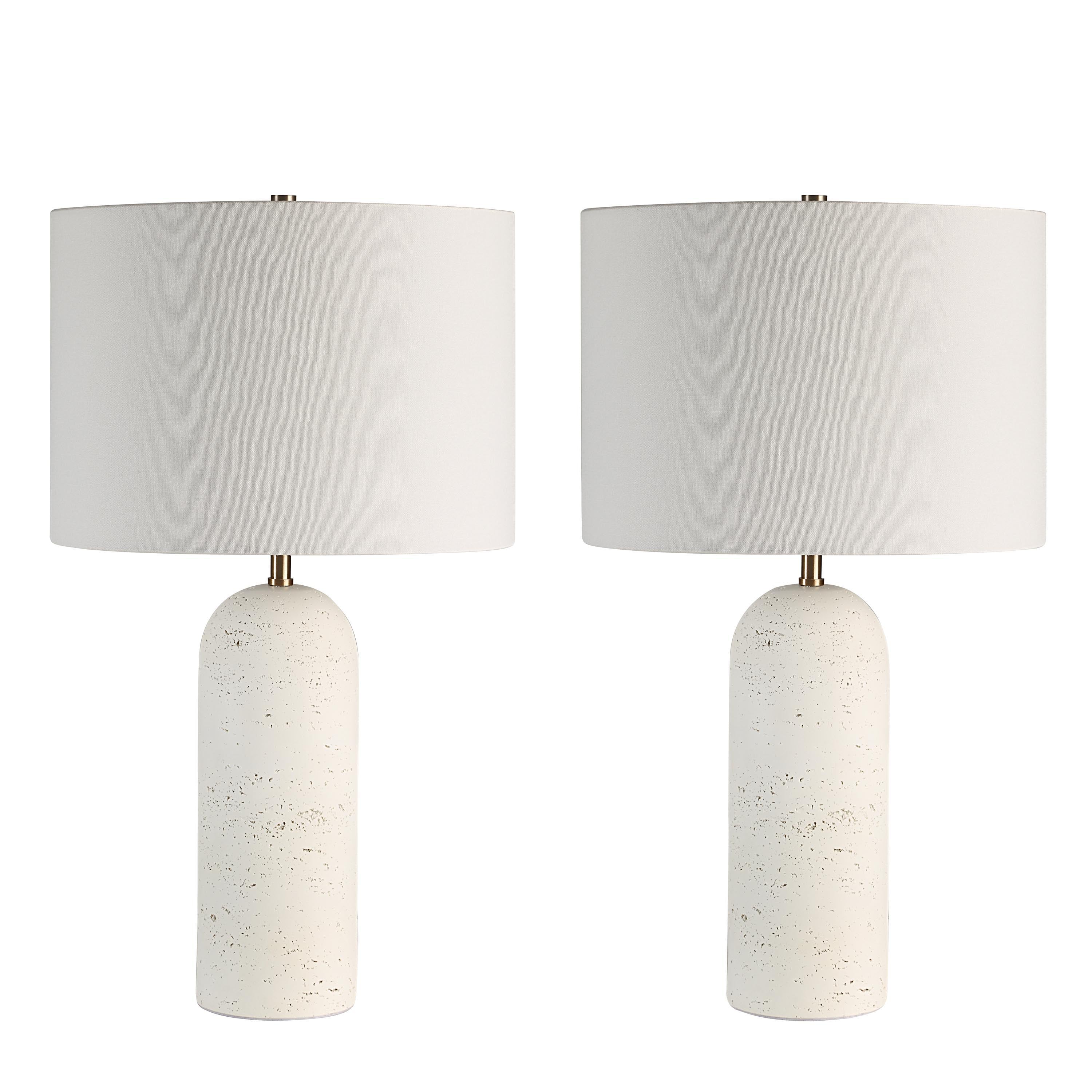 Dorato 24.75" Height Table Lamp, White - Main Image - LPT1291-SET2