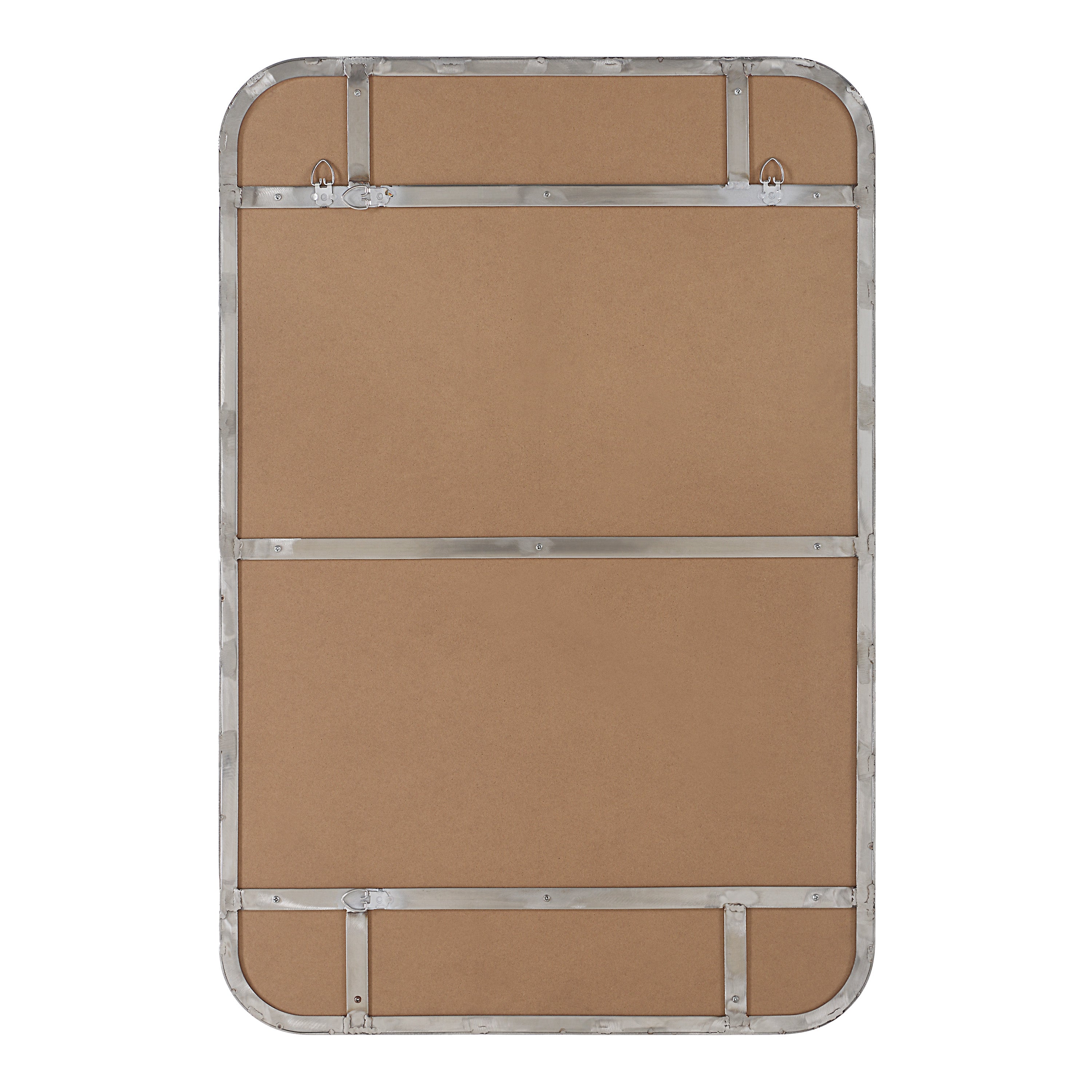 Louvas 36" H x 24" W Wall Mirror, Grey - Backing Image - MT2692