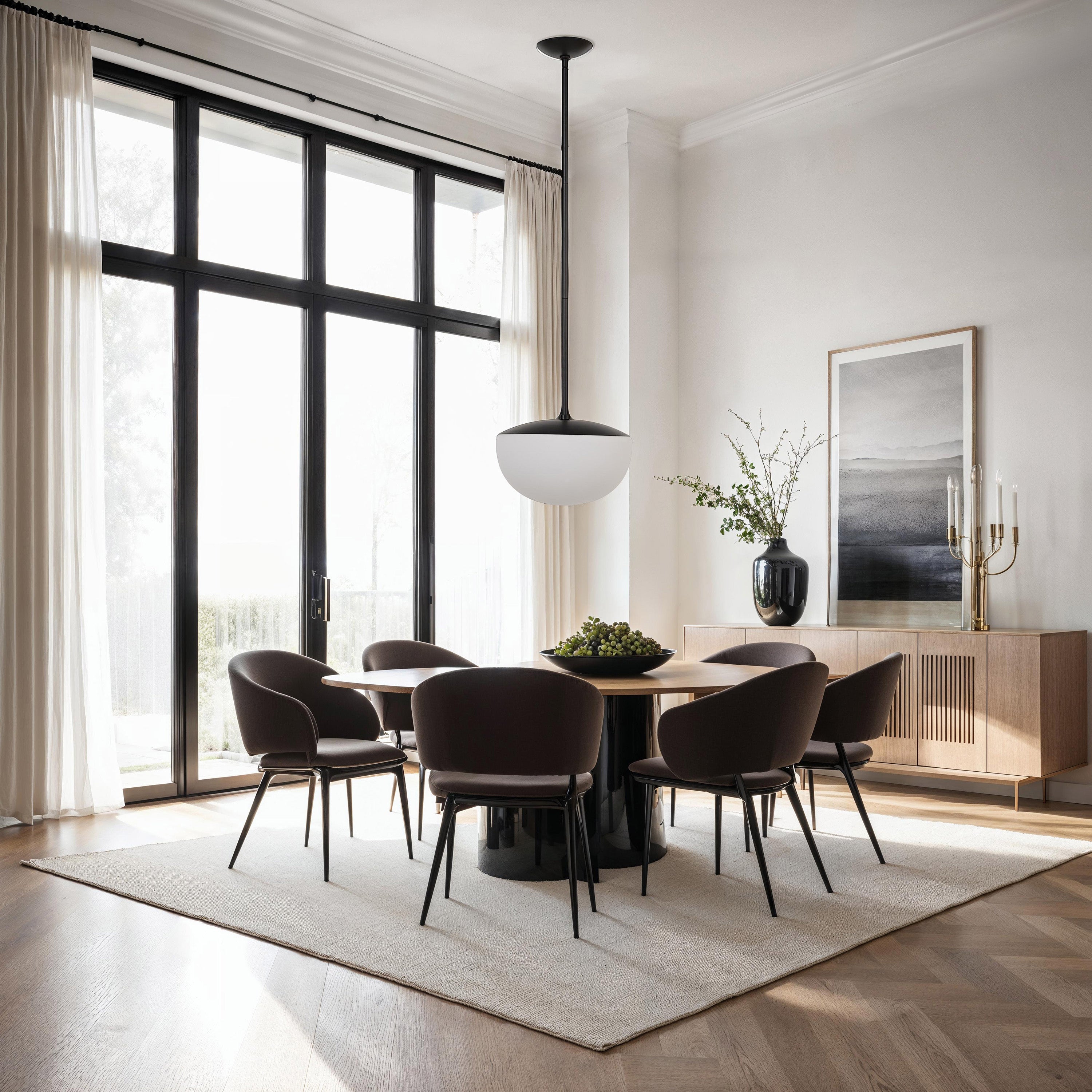 Aditi 71" Height Ceiling Fixture, Milk White - Lifestyle Image - LPC4492