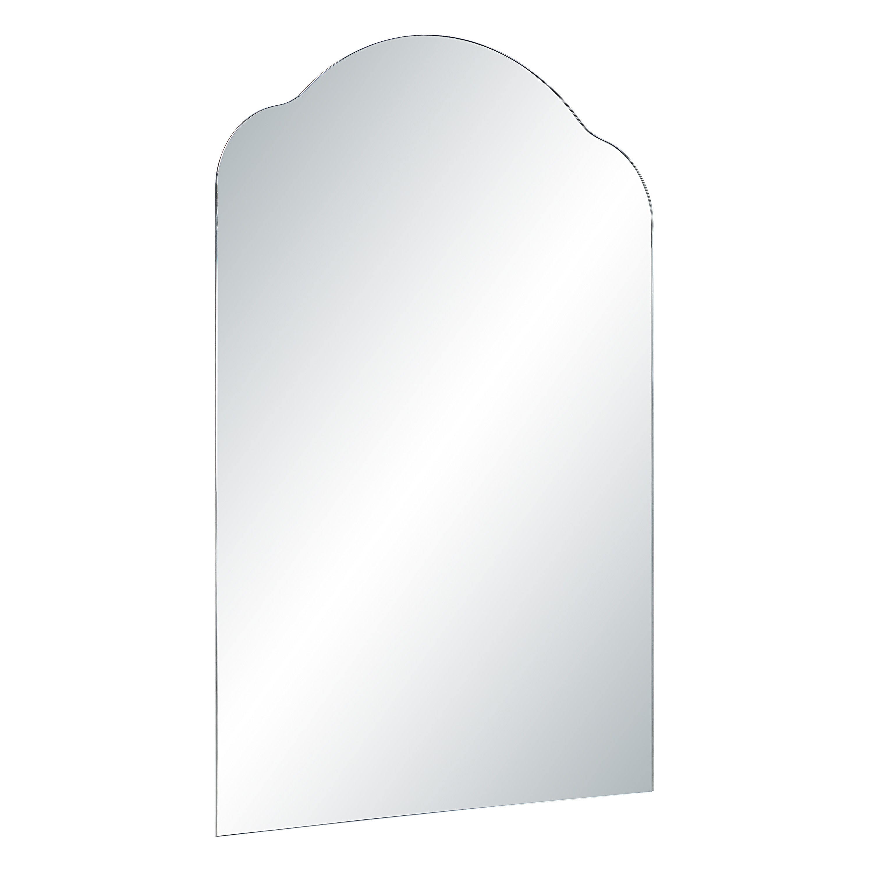 Erica 44" H x 30" W Wall Mirror, Silver - Angle Image - MT2749