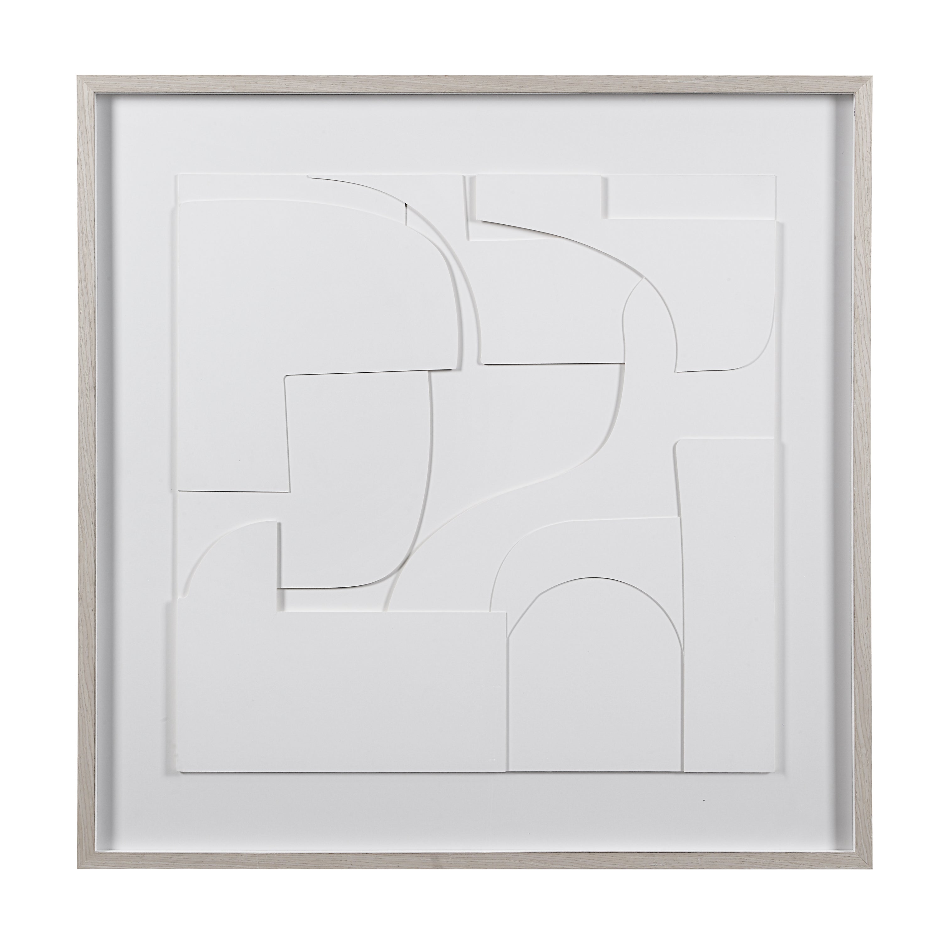 Stardust 48" Wide Wall Art, Matte White - Main Image - W6773