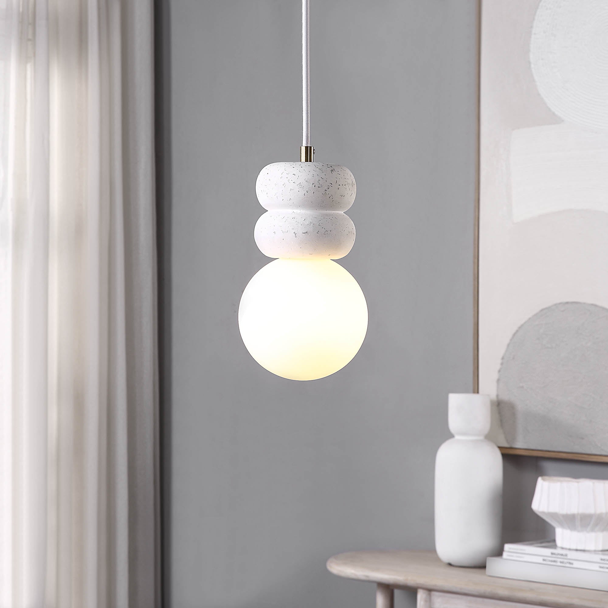 Candra 8.75" Length Ceiling Fixture, Clear - Lifestyle Image - LPC4439